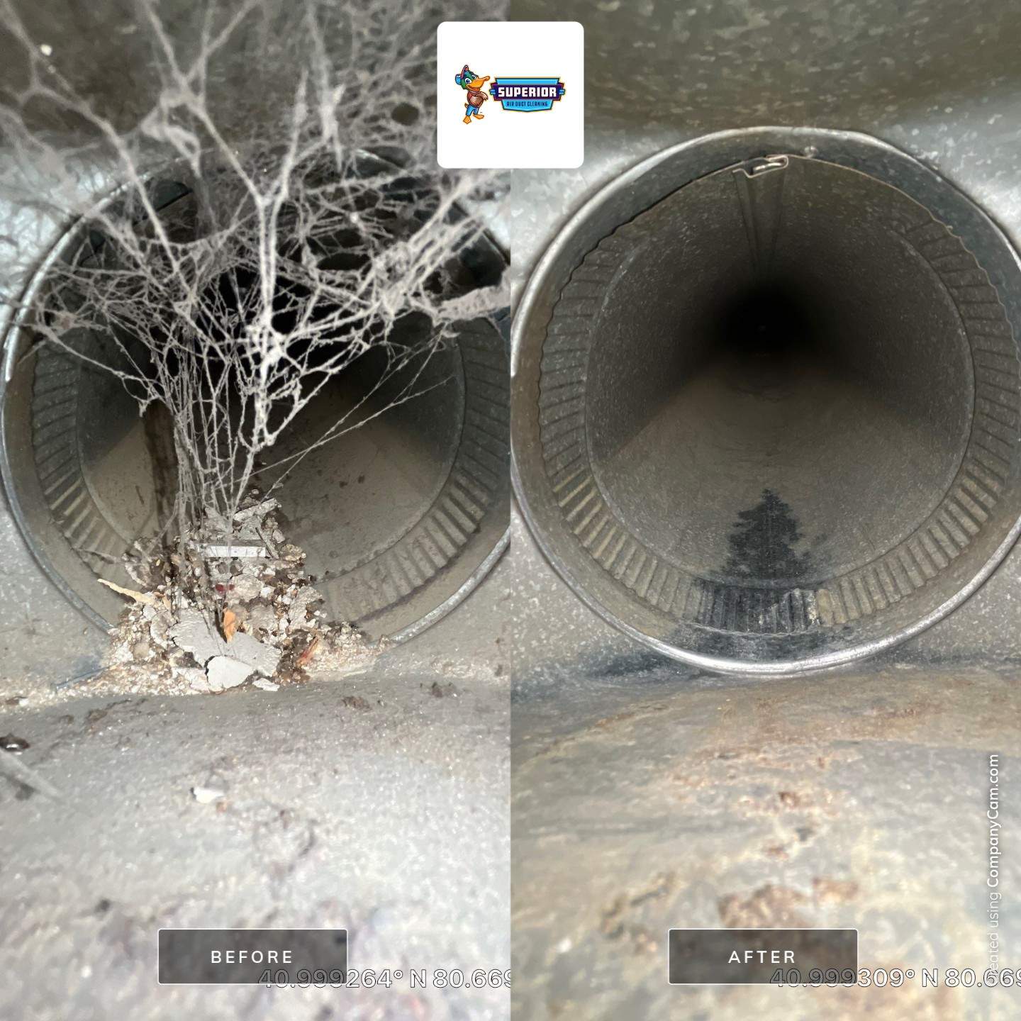 Air Duct Cleaning With a Vacuum Truck in Youngstown, OH by Superior Air Duct Cleaning