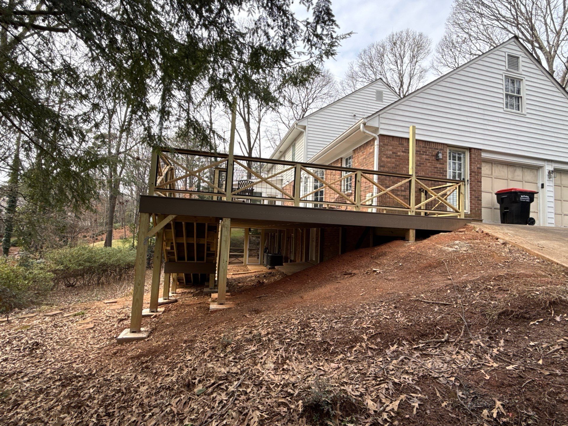 Deck Build and Screened-In Porch Install with Wild Hog 6' Black Mesh Panel Railing by Nelson Exteriors 