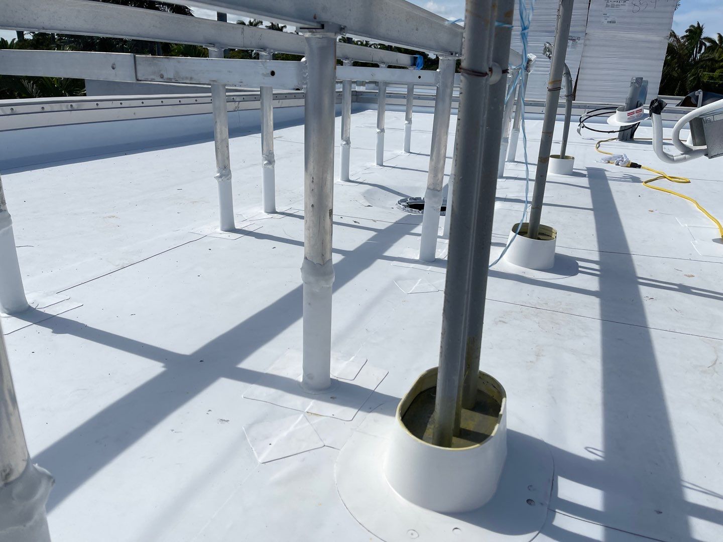 TPO Flat Roof Installation for a Miami Beach Commercial Residence by AJF ROOFING INC