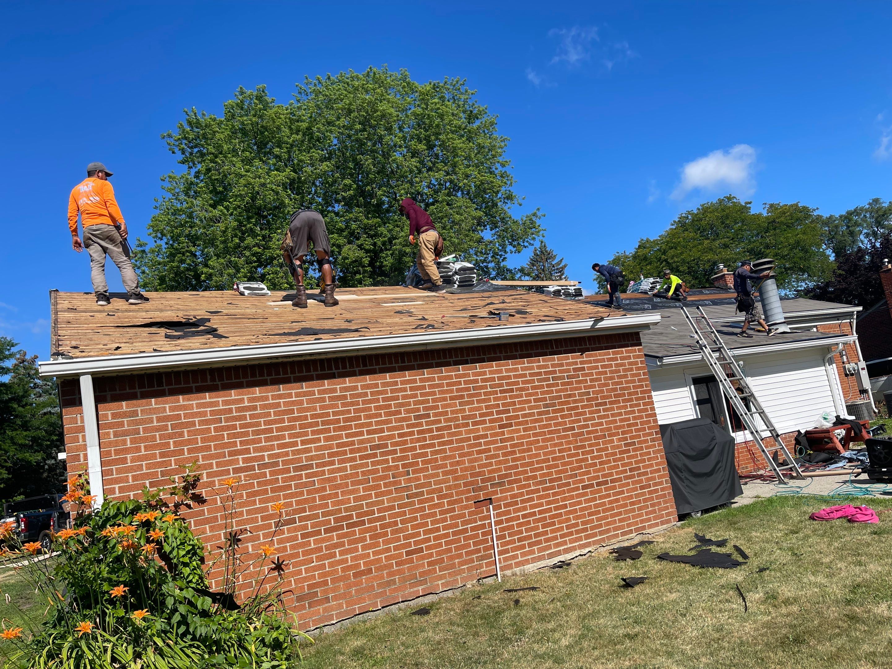 Residential Roofing Installation using IKO Dual Black by JNR Roofing LLC