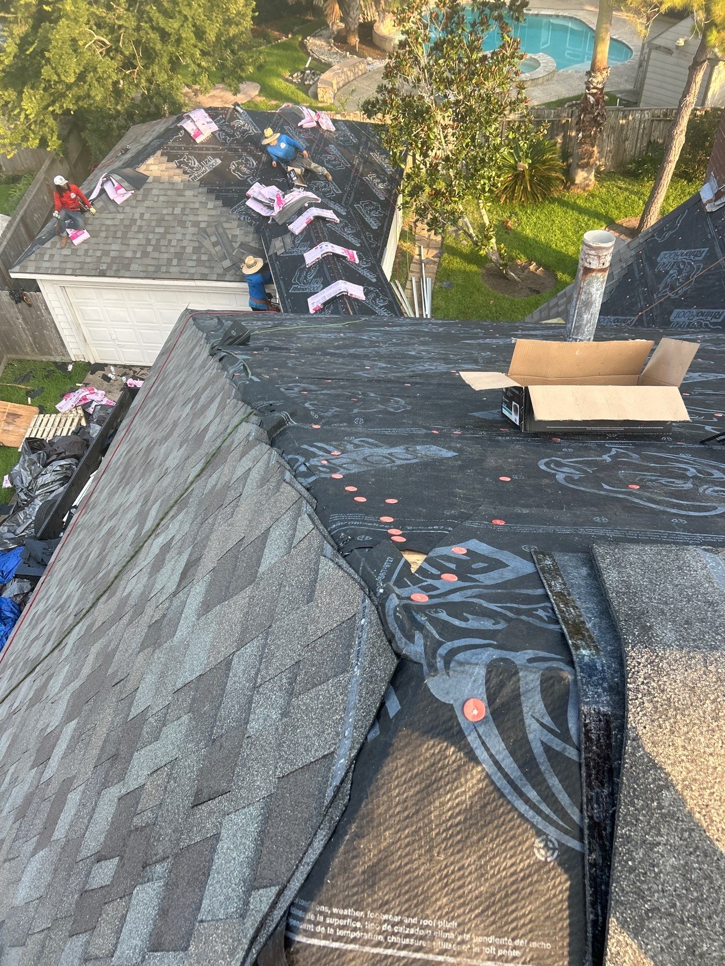 Residential Roofing Installation using Owen's Corning Duration (Lifetime) Shingles by Roof Repair Company