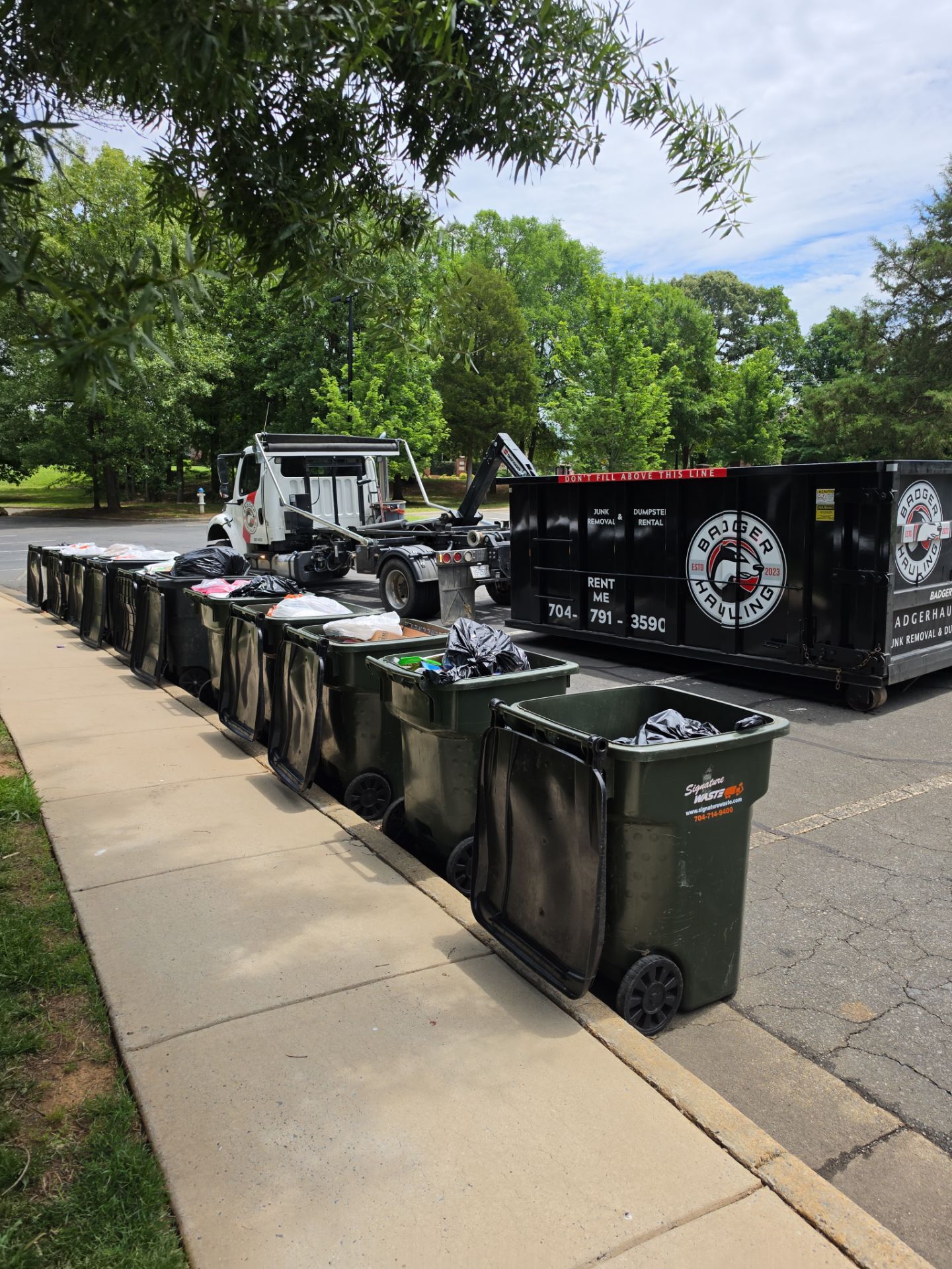 Property Clean Up Fort Mill by Badger Hauling