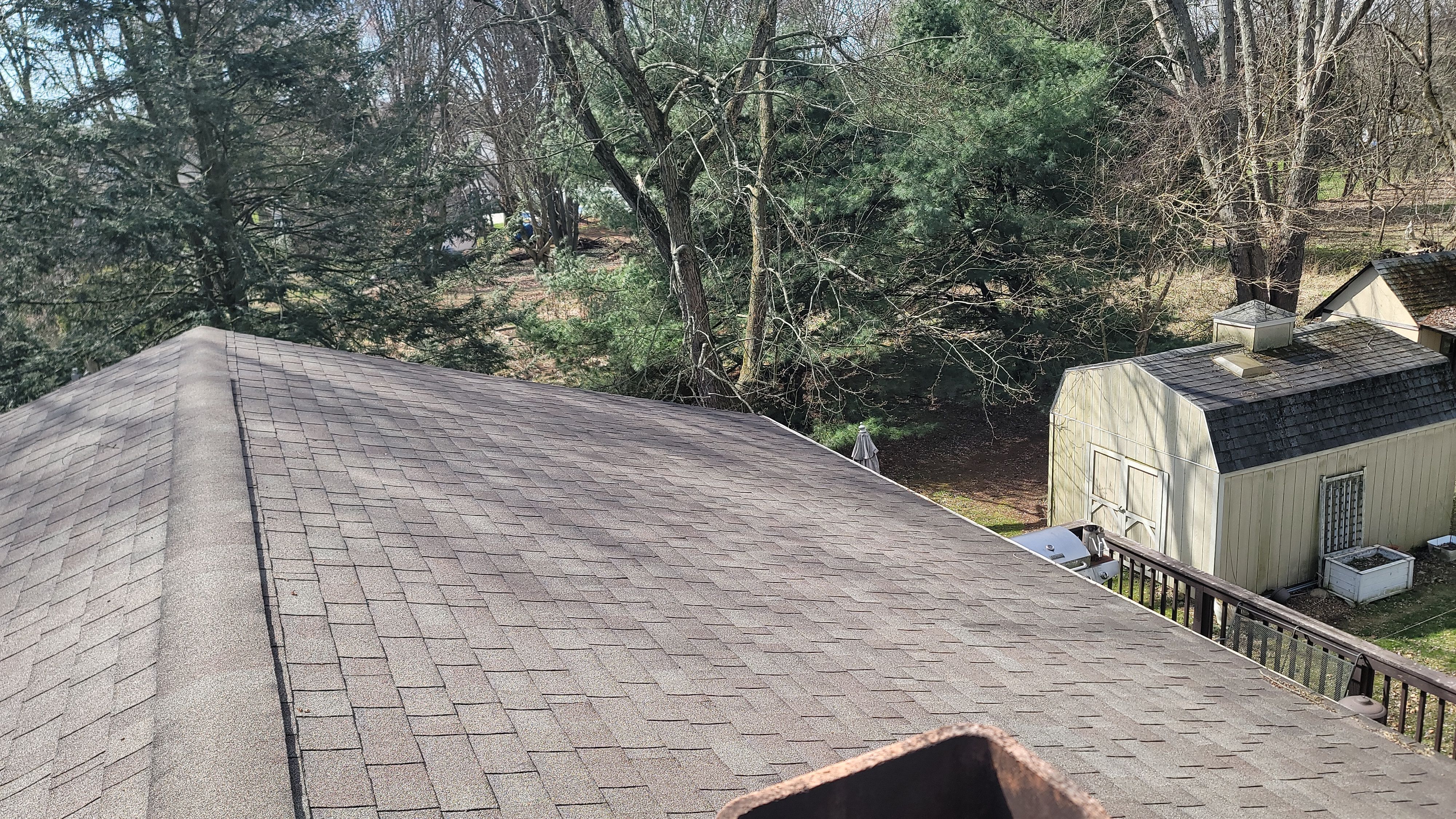 Atlas Pinnacle, Color, Weathered Shadow, Drip Edge, Color, Royal Brown by Eagle Eye Roofing