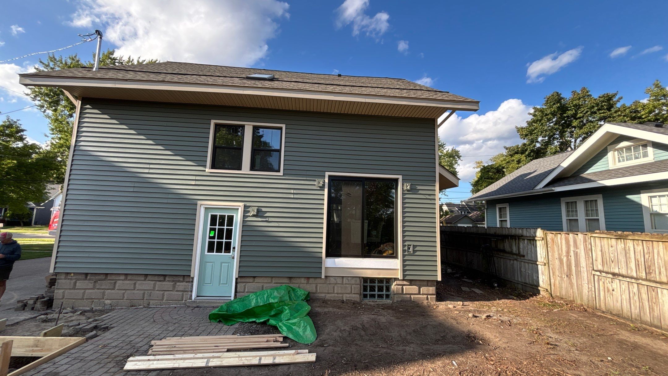 Siding Replacement using Alside Charter Oak D4.5" Deep Moss by 180 Contractors