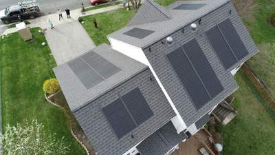 Solar Roof Replacement using GAF Timberline Solar Shingles