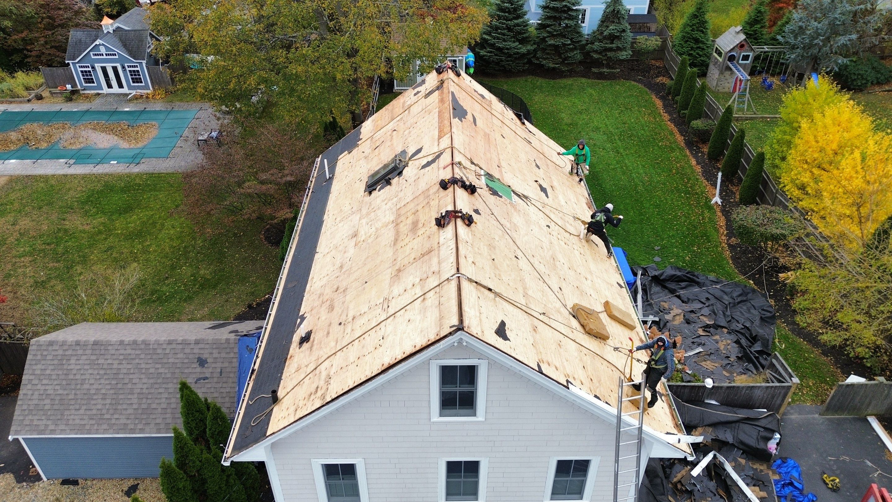 Newburyport Complete Roof Replacement with Solar Venting Skylight by Mighty Dog Roofing of Greater Middlesex County