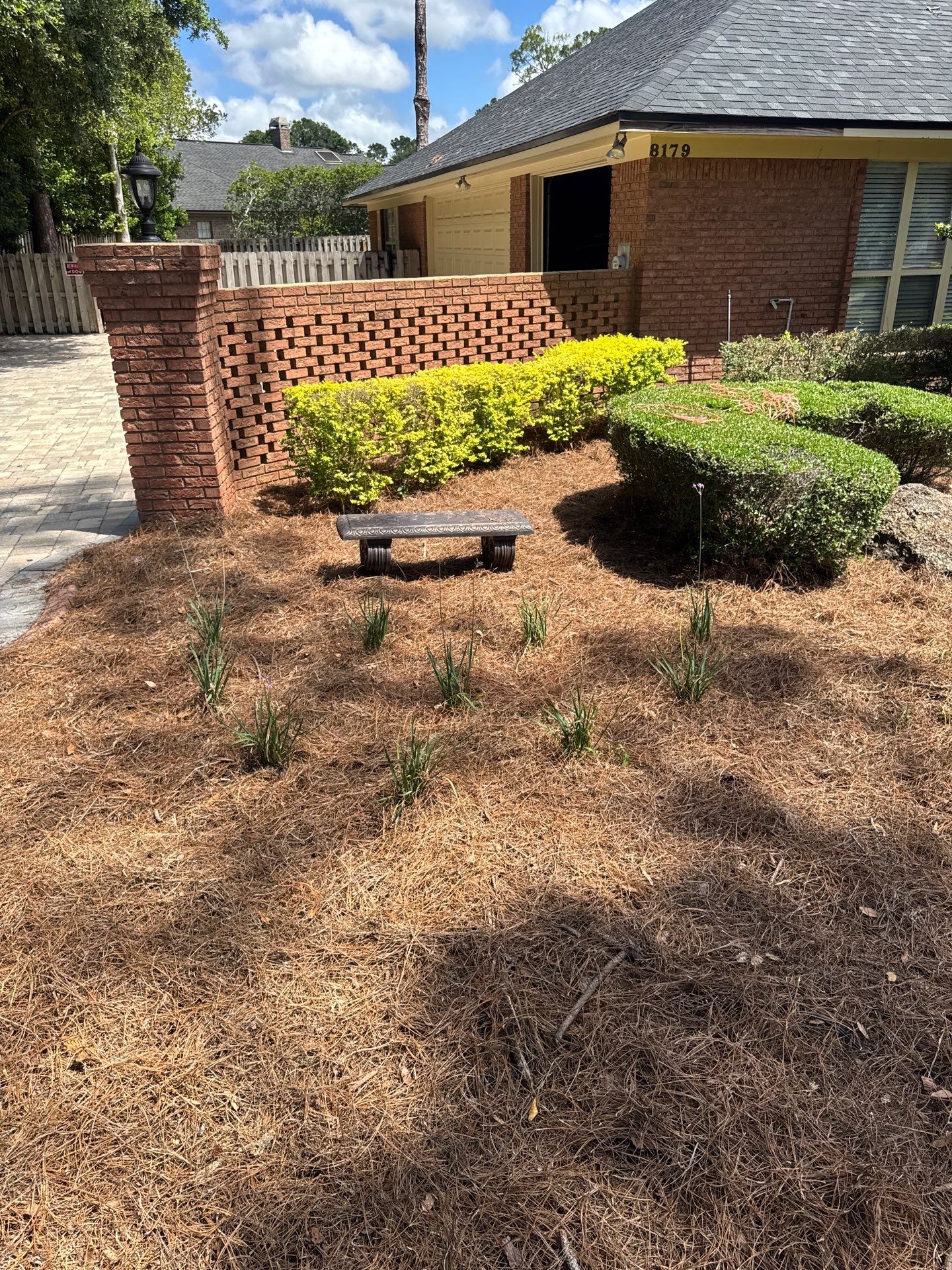 Deerwood Resident | Pine Straw Install by ProGreen Services