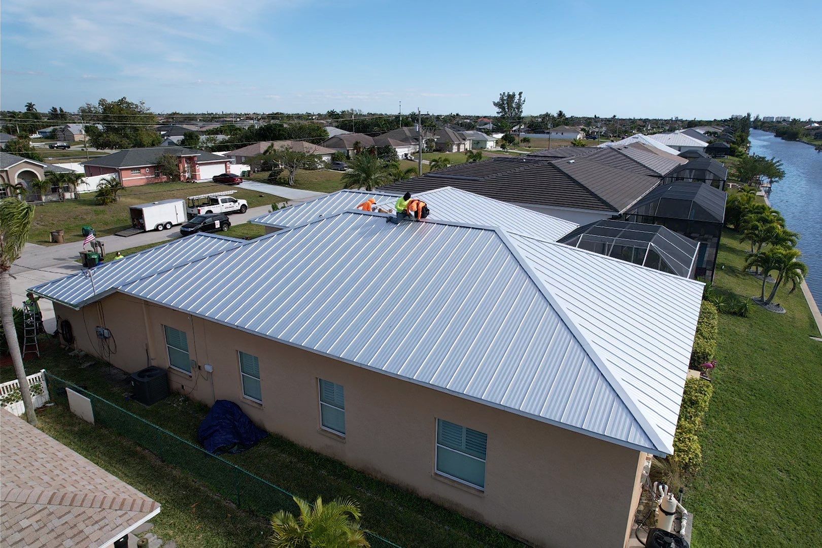 Residential Roofing Installation using Tri County Metal by 1st Class Roofing, Inc. 