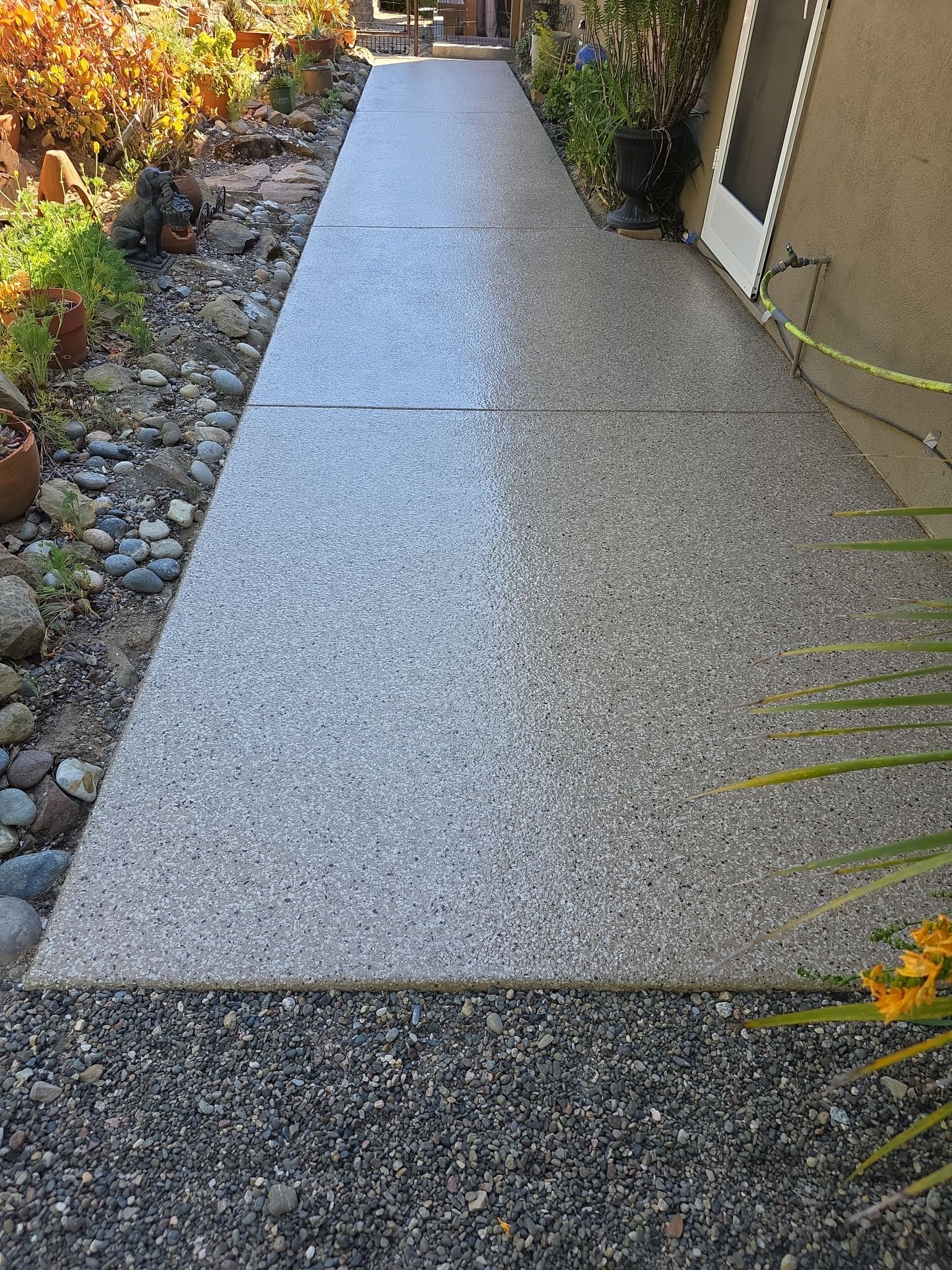 Simiron Safari Chip Concrete Coating and Front Porch Makeover in Atascadero by MGP Coatings