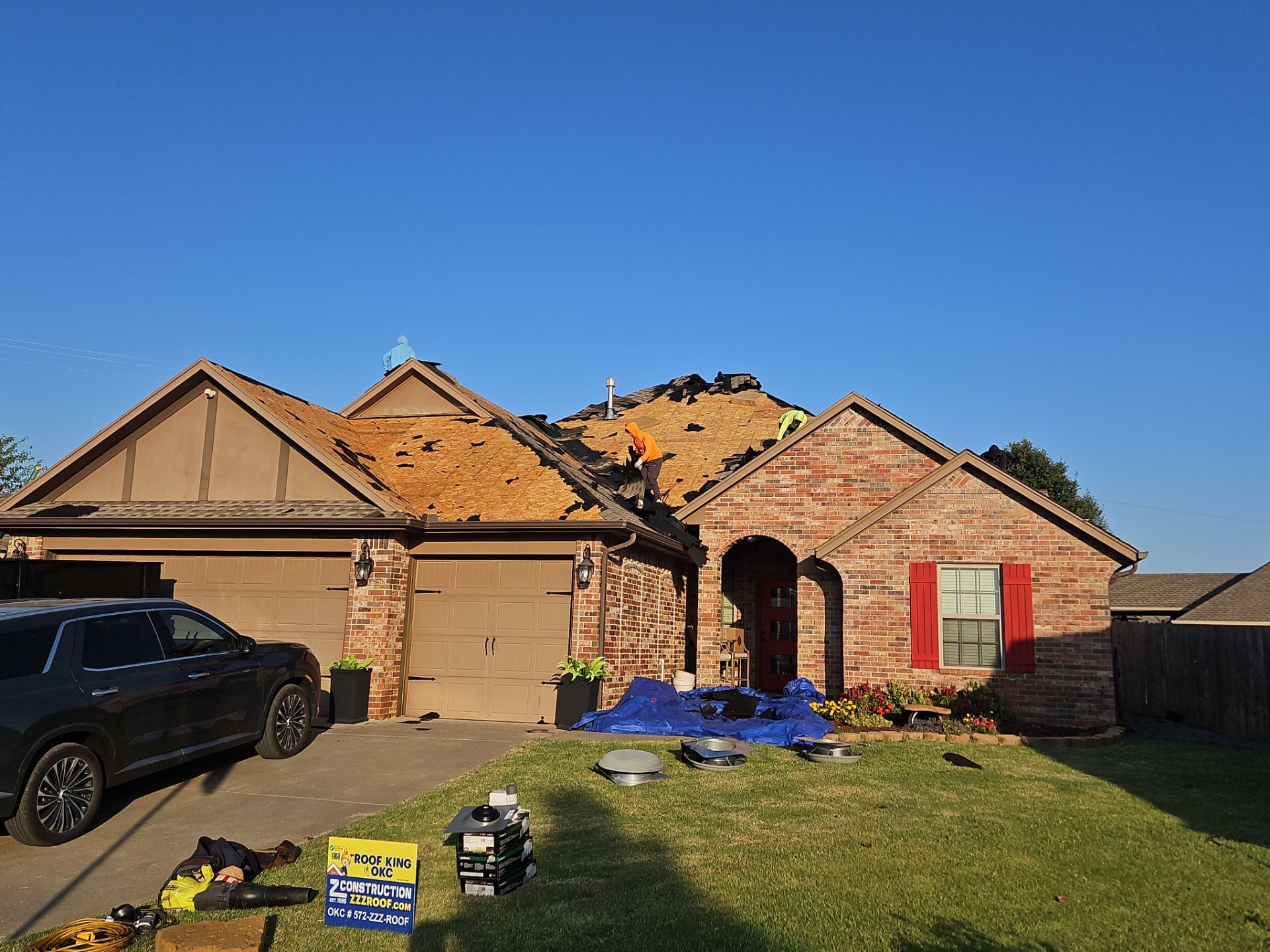 Roof Replacement Project in Yukon by Z Construction & Roofing, LLC