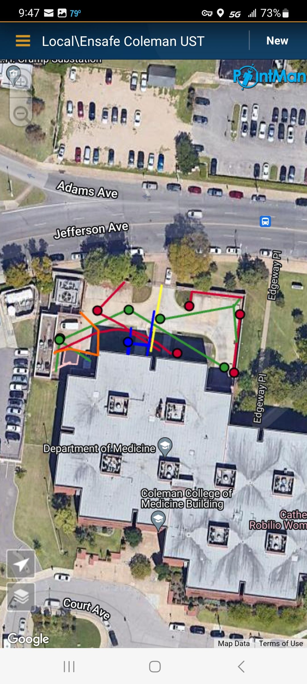 Utility Mapping, Locating, GPR work by Alsip Locating Service, LLC