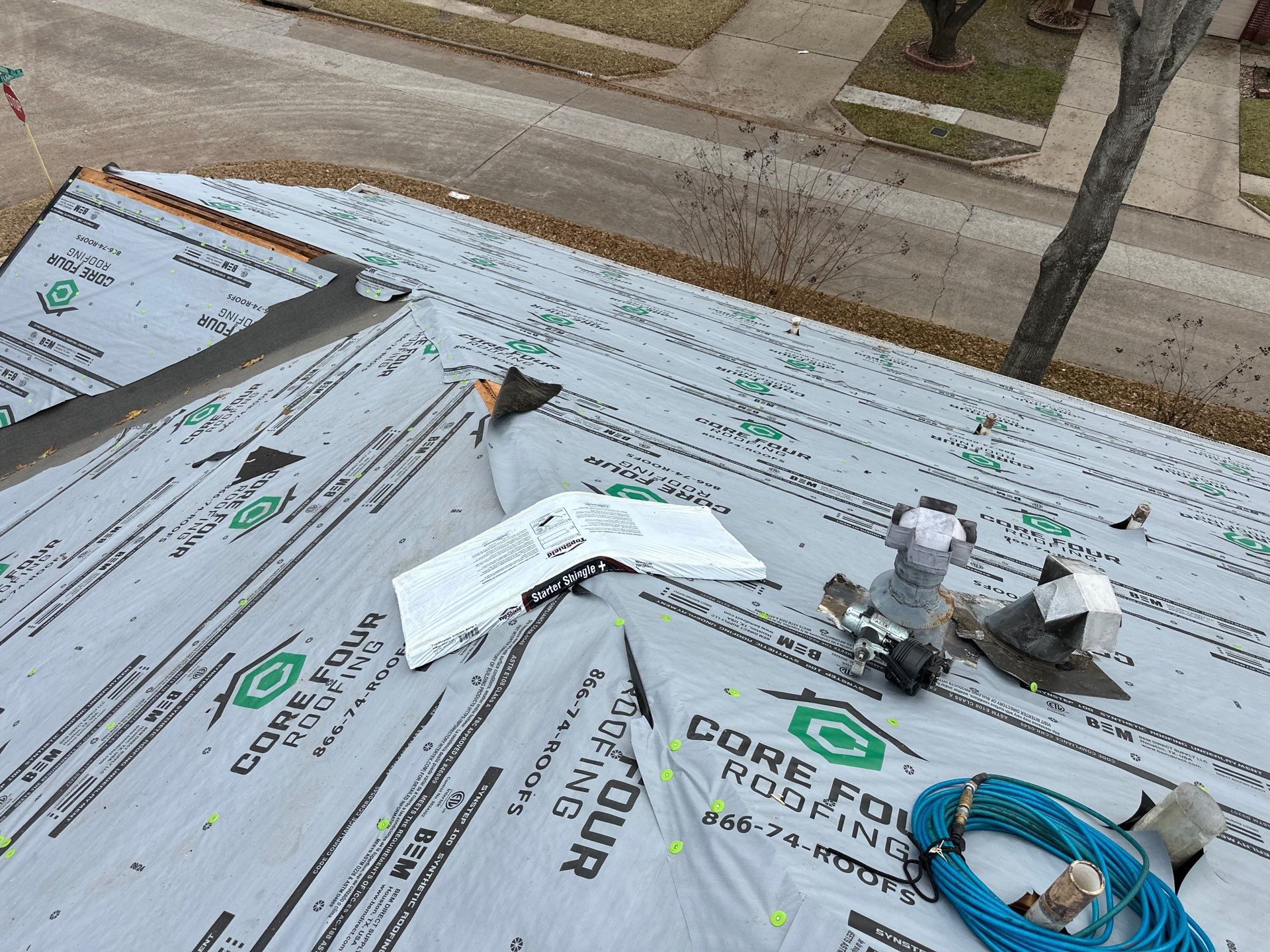 Roof Replacement completed in the Cypress Area! by Core Four Roofing