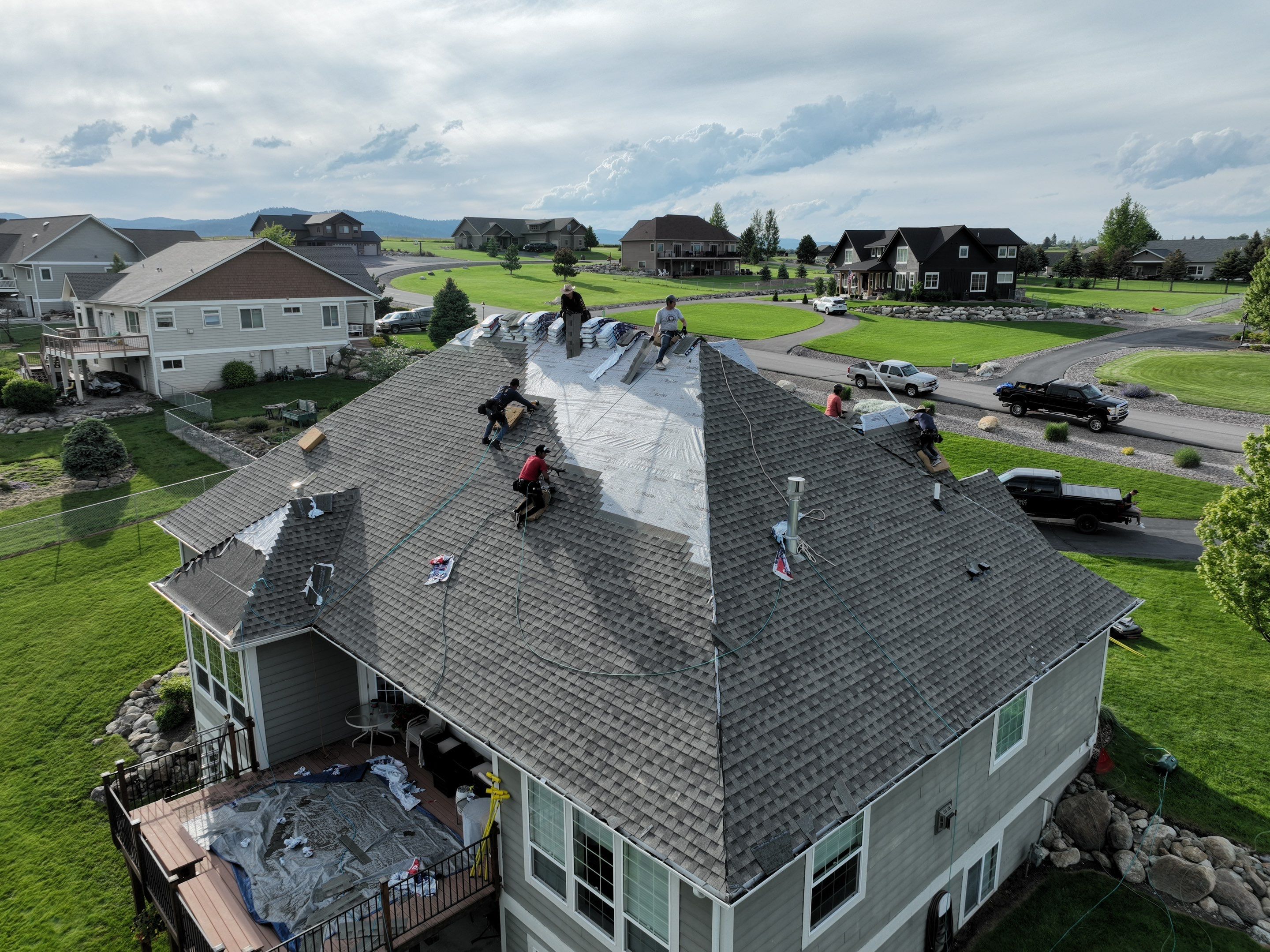 GAF Timberline HDZ - Weathered Wood by Montana Roofing Solutions