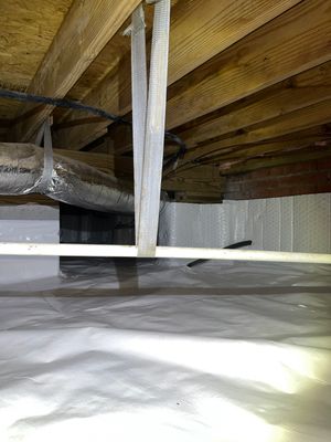 Impact Choice Encapsulation with French Drain and Crawlspace Doors