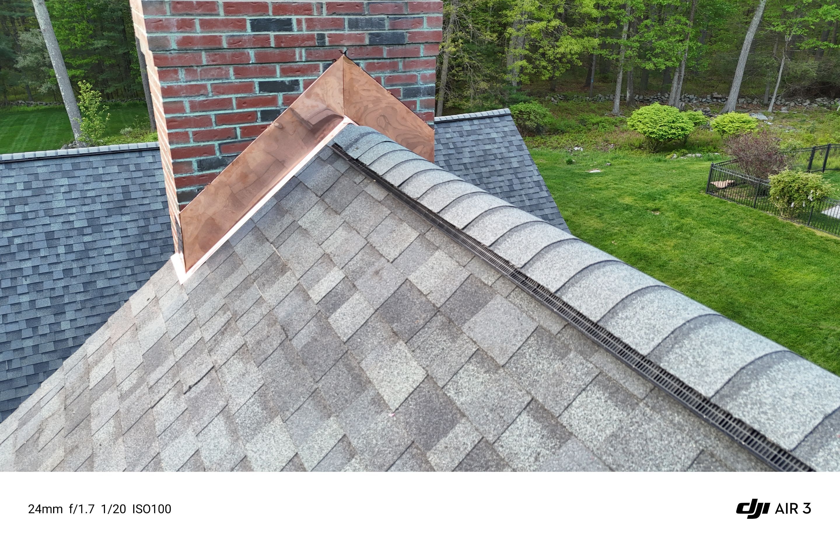 Roof Replacement with Owens Corning Shingles and Copper Flashing by Mighty Dog Roofing of Greater Middlesex County