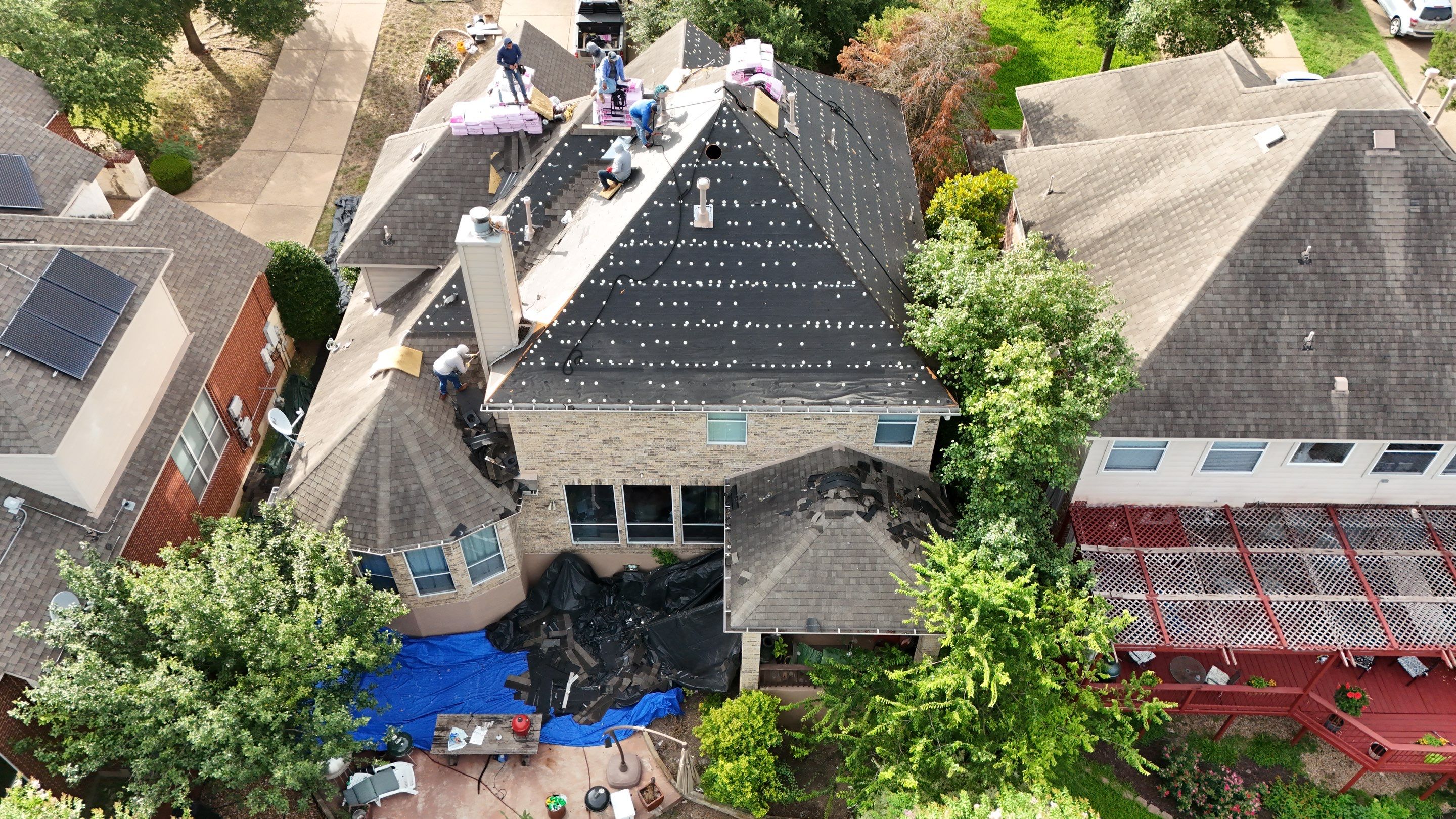 Residential Roof Replacement using Owens Corning - Duration - Desert Rose by Action Exteriors Austin
