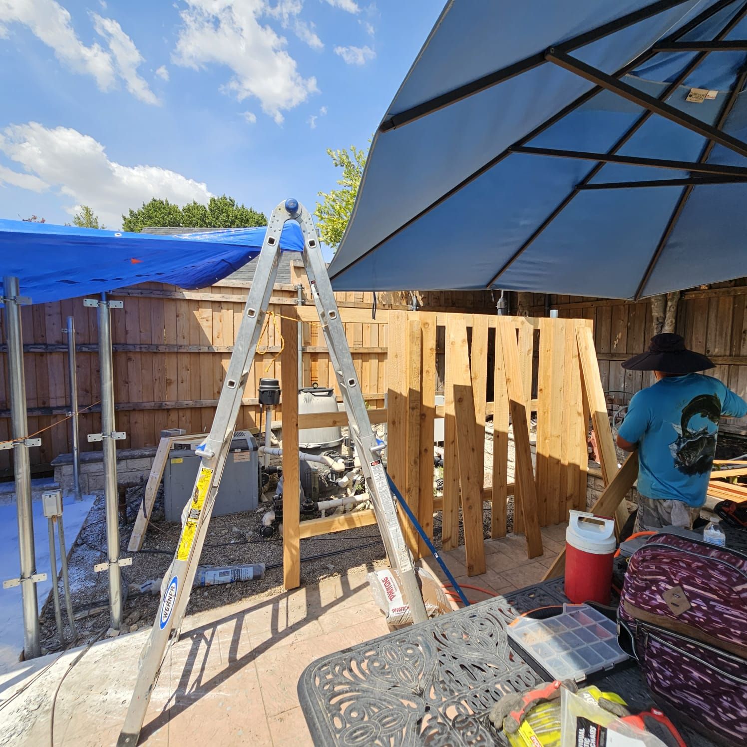 Fence & Concrete Patio by EL-GC LLC 