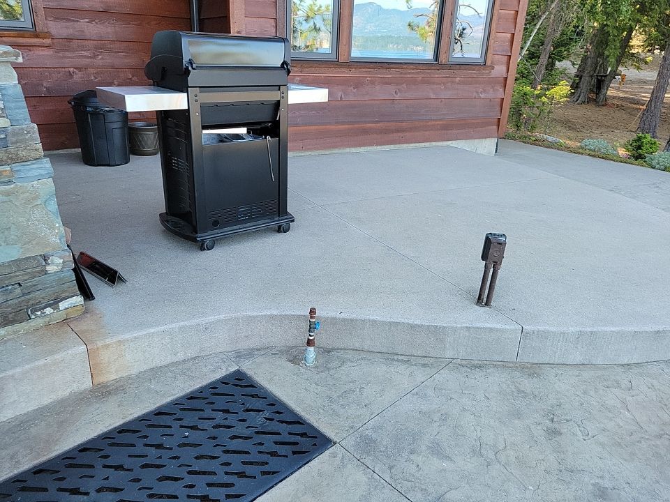 Patio and Walkway using Pecan and the Penntek Evolution Flooring System by Croc Coatings, LLC