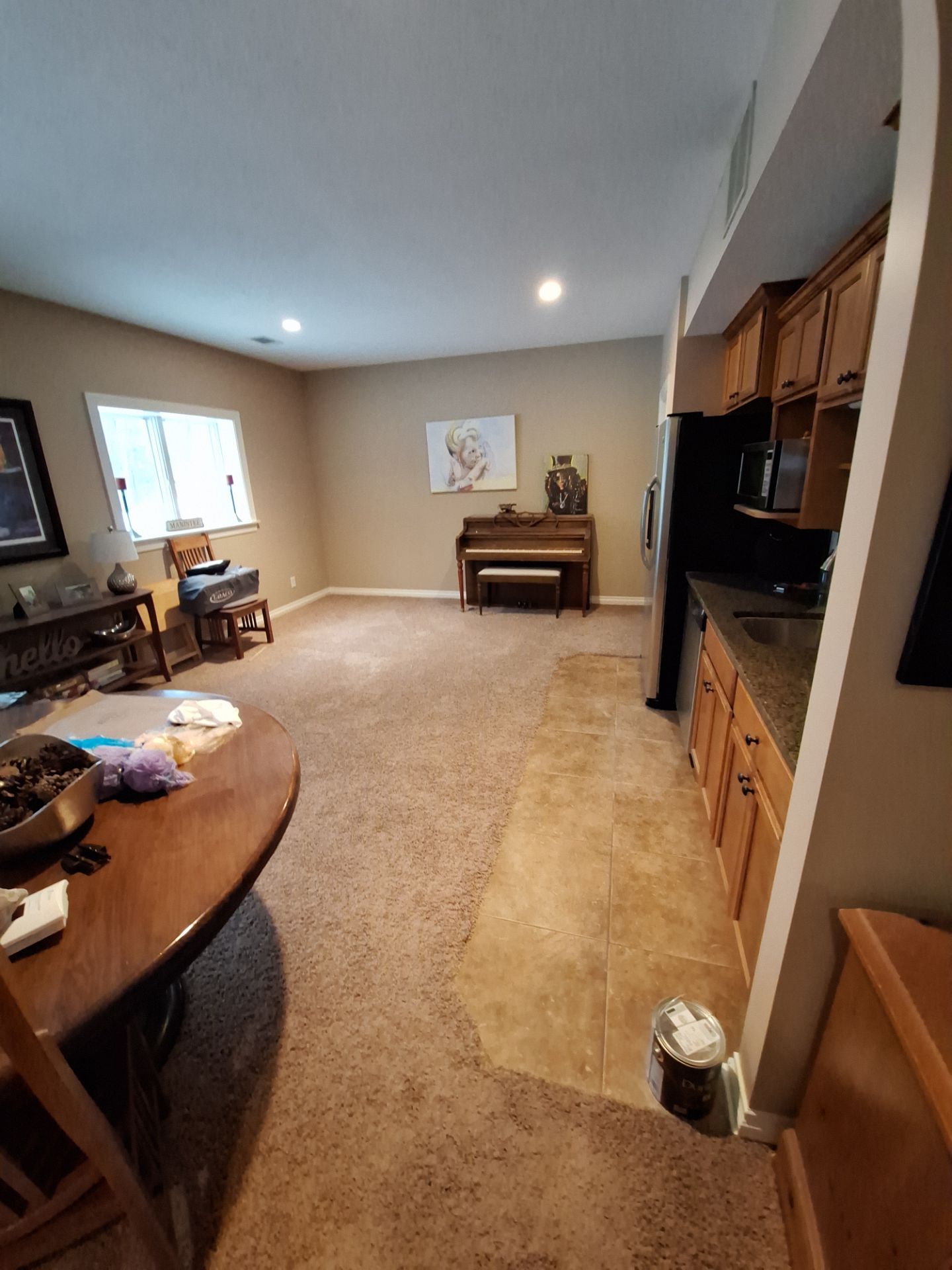 Basement Ceiling & Wall Repair + Interior Painting in Grand Haven, Michigan by Gordon Painting