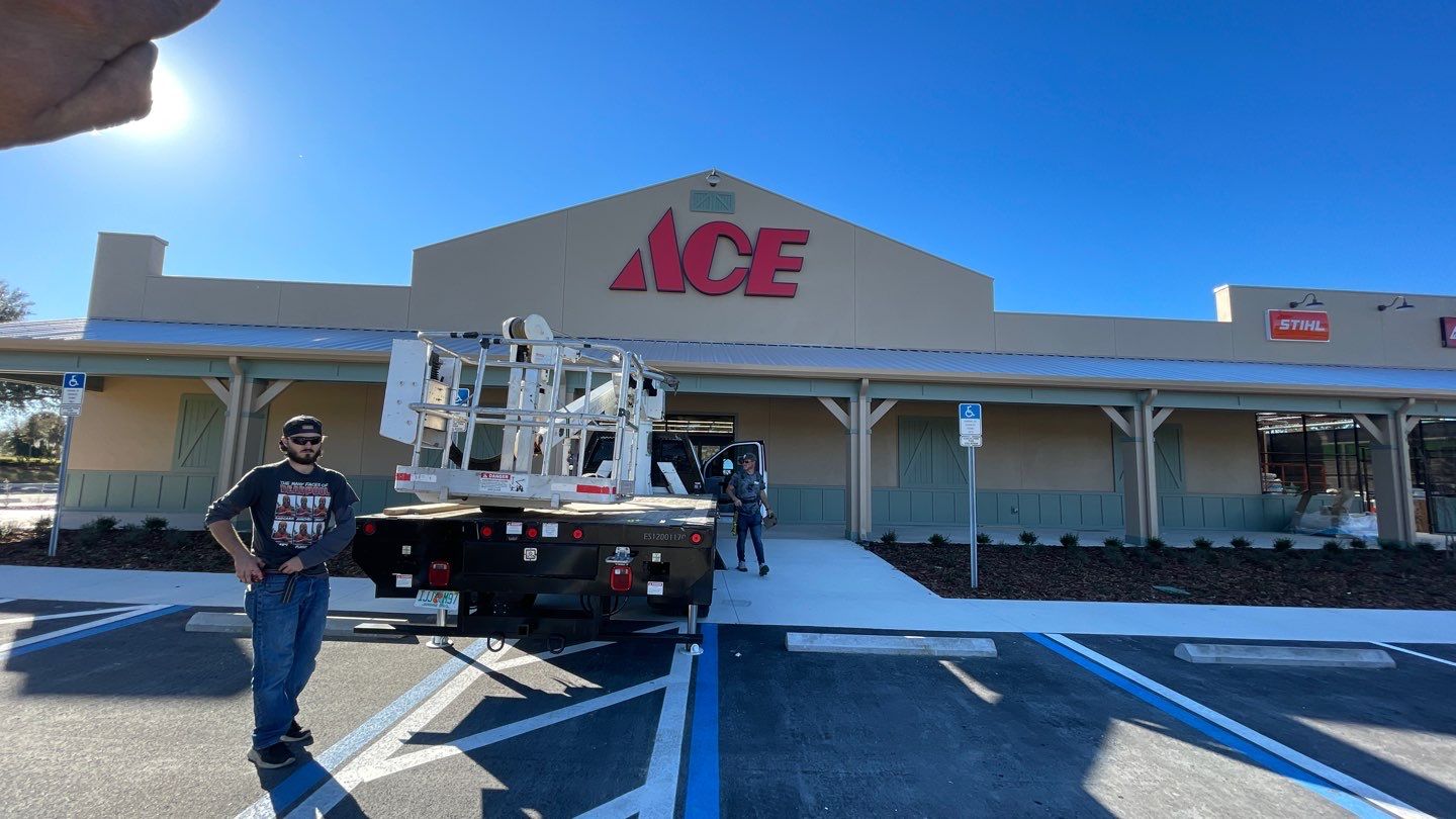 Channel Letters and Monument for Ace Hardware by SignCrafters