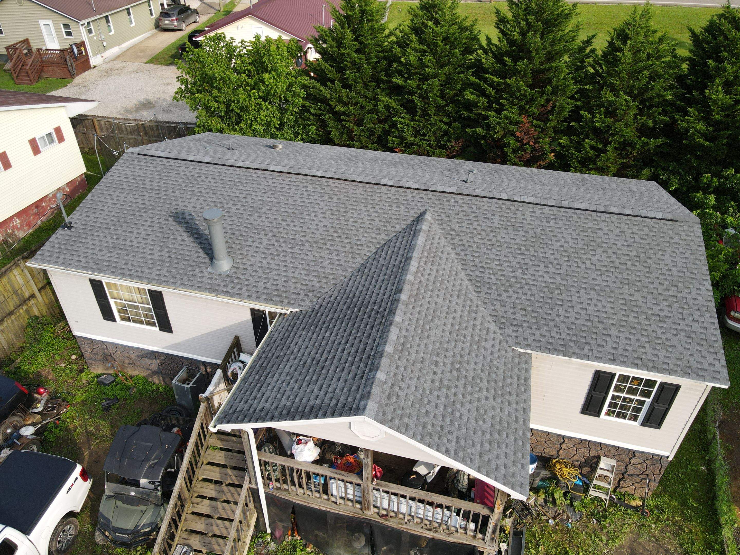 Residential Roofing Installation using GAF Timberline HDZ Pewter Gray by Rainstoppers Roofing