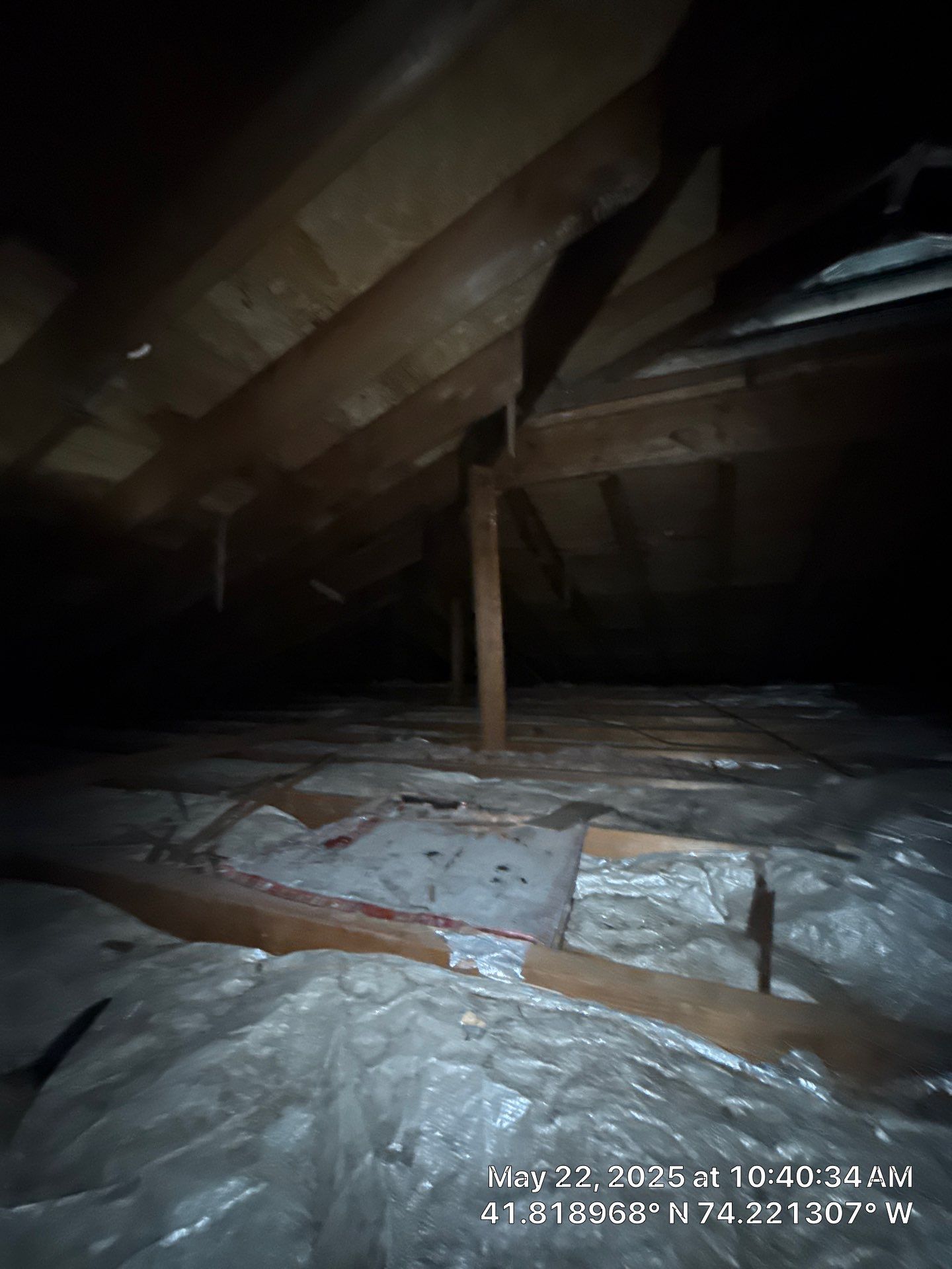 Master bedroom Exterior Walls using open cell spray foam by NYS Foam & Energy