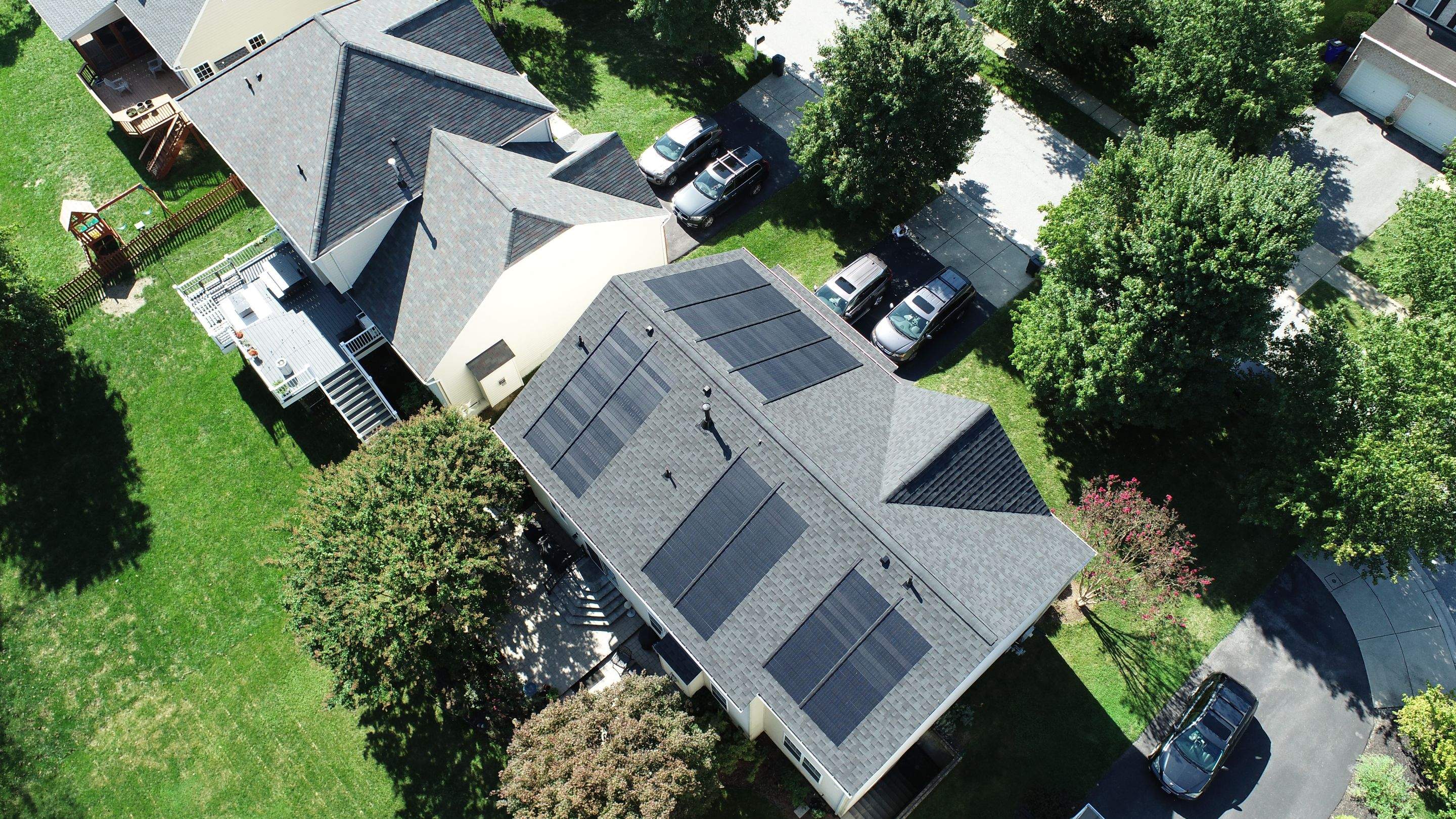 GAF Timberline Solar Roof Ellicott City, MD by American Home Contractors