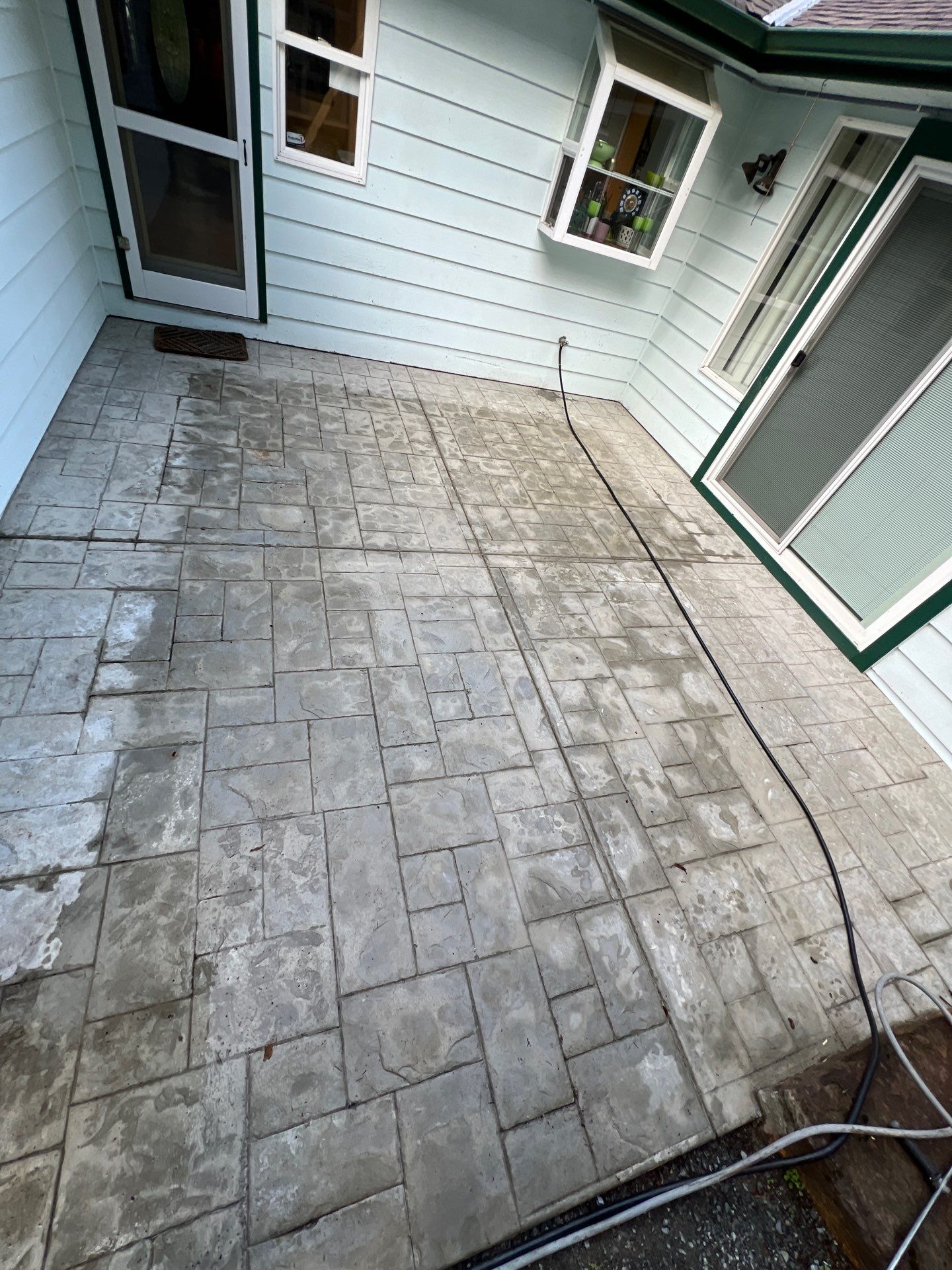 Stamped Concrete Patio and Driveway | Edmonds  by Jireh Asphalt & Concrete Inc 