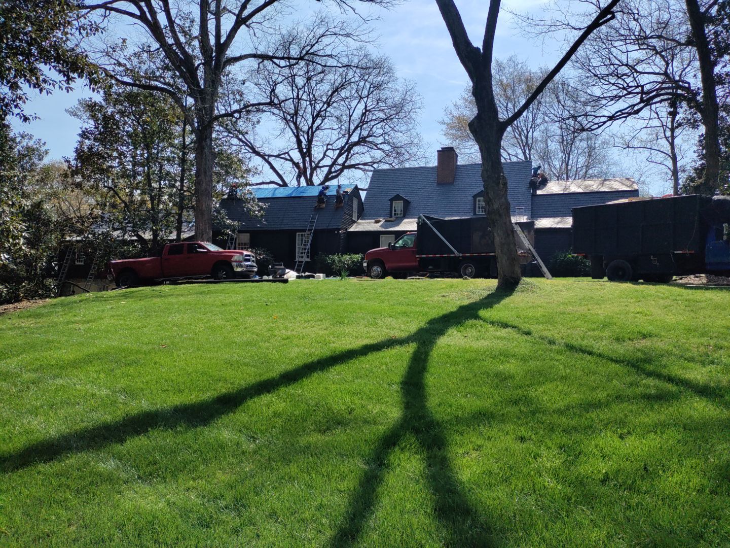 Residential Roofing Installation using Da Vinci Slate  by Inspector Roofing and Restoration