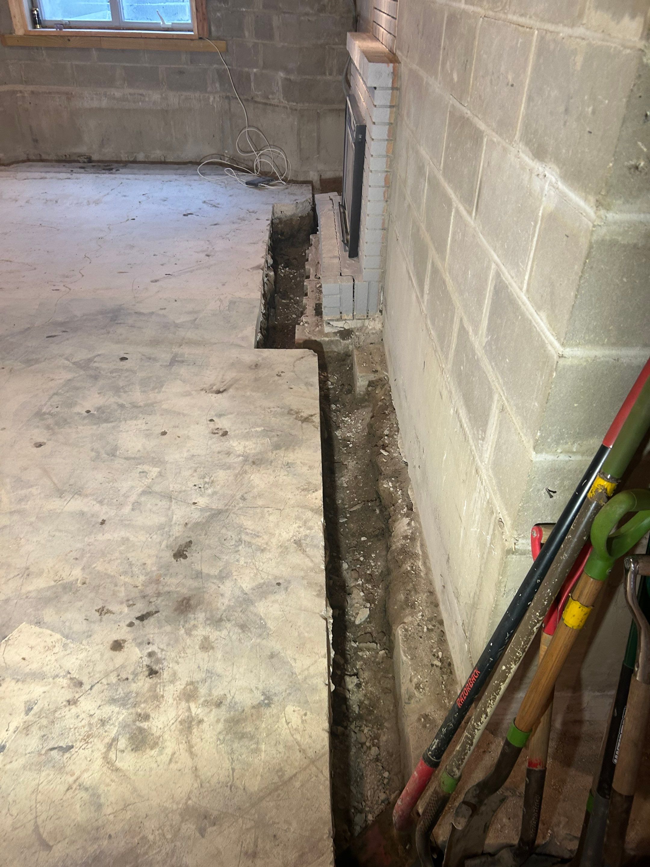 Drain tile for a General Contractor Partner by Waterproofing Northeast