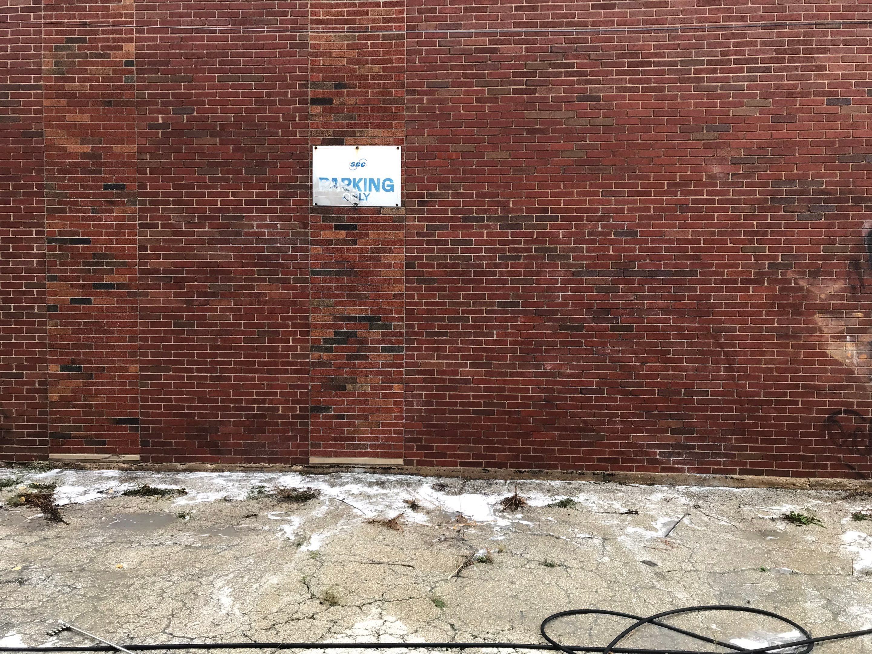 Graffiti removal  using Graffiti remover by Northern Power Washing LLC.
