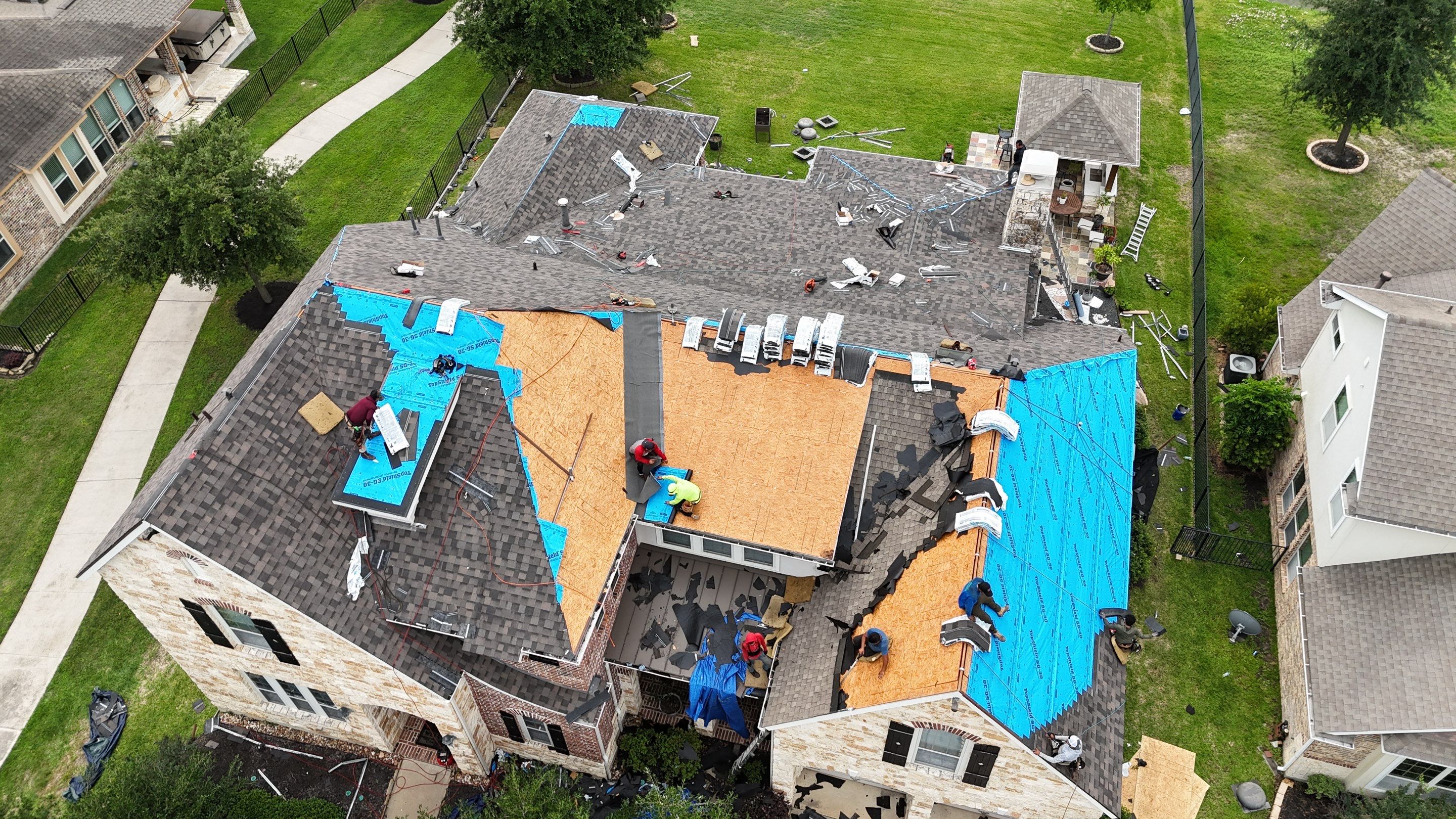 Residential Roofing Installation using IKO Dynasty by Core Four Roofing