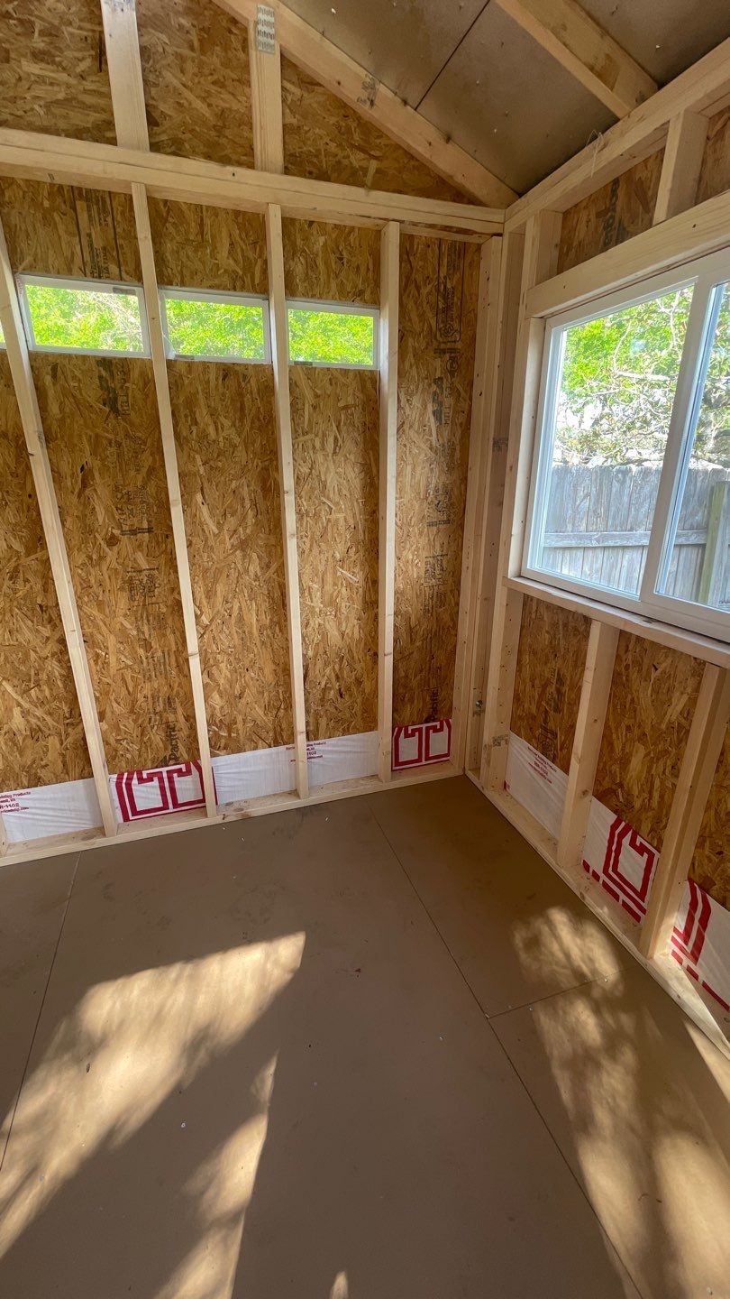 Outdoor Office Shed Interior Remodel in Longwood: From Drywall to Paint by HandyMangum