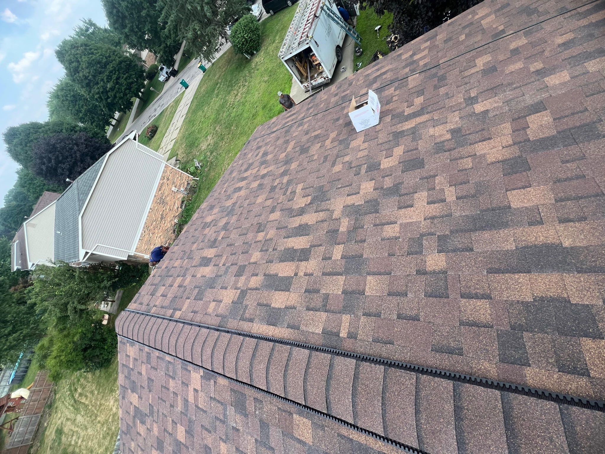 Roof Replacement using Owens Corning Brownwood by 180 Contractors