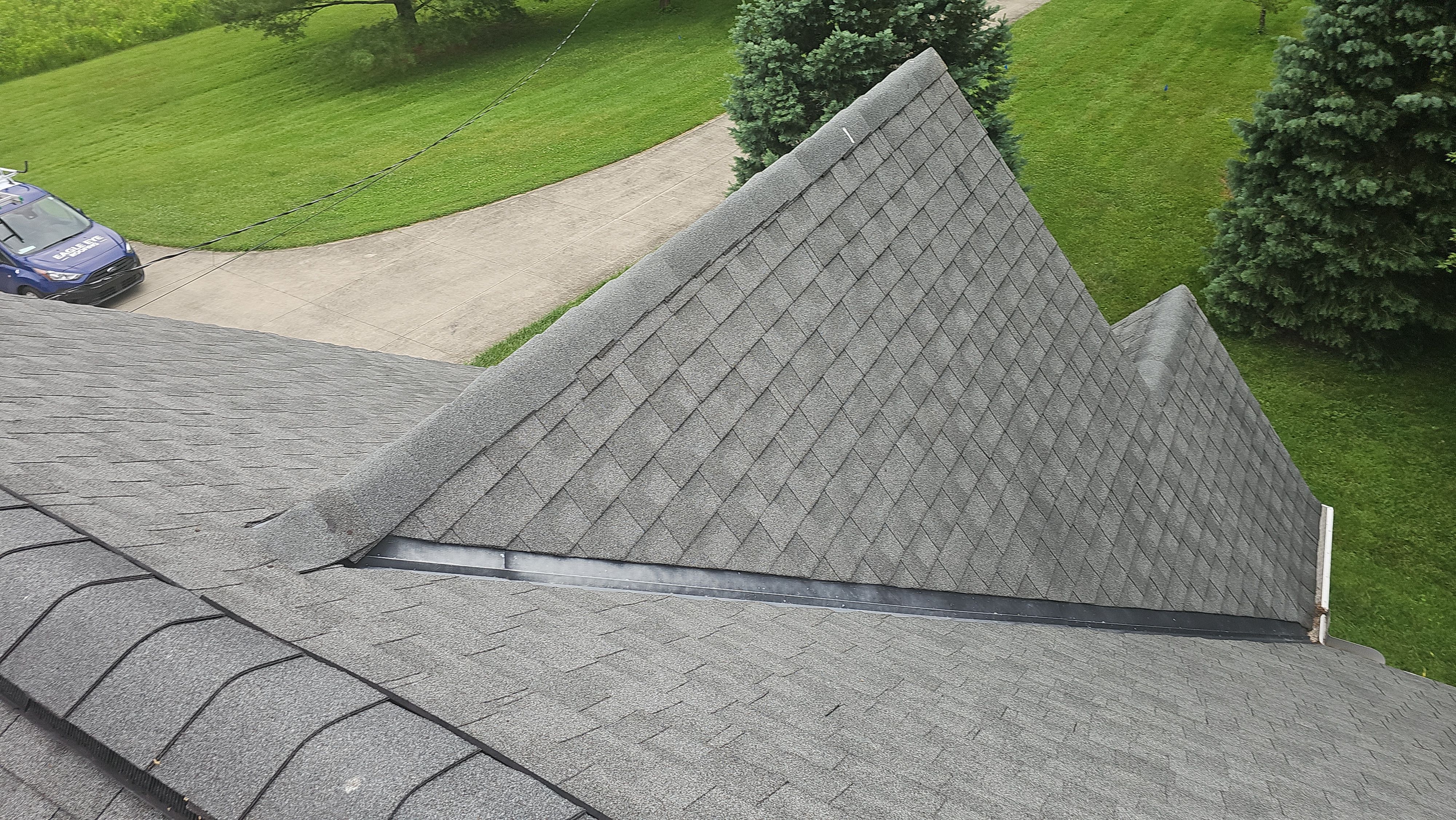Atlas Pinnacle, Color, Coastal Granite, Drip Edge, Color, Black by Eagle Eye Roofing