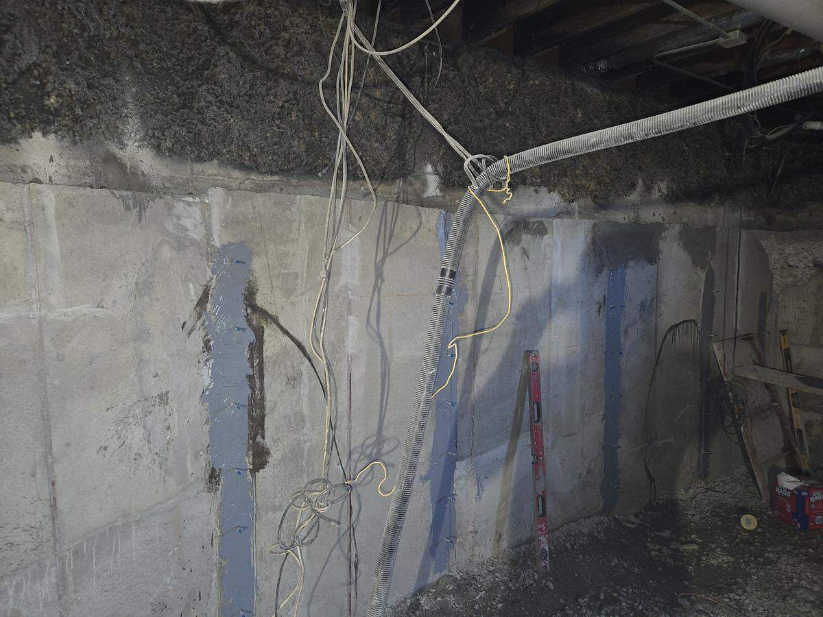 48 Foundation Crack Injections & Allied Shield Water Defense Installation by Allied Water Services