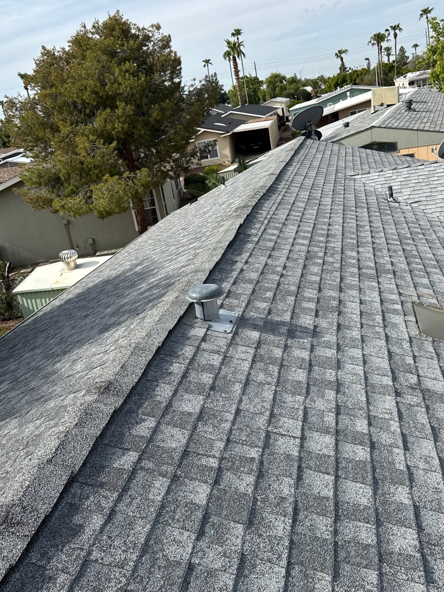Residential Roof Install using GAF in Mesa by Weather-Tite Roofing