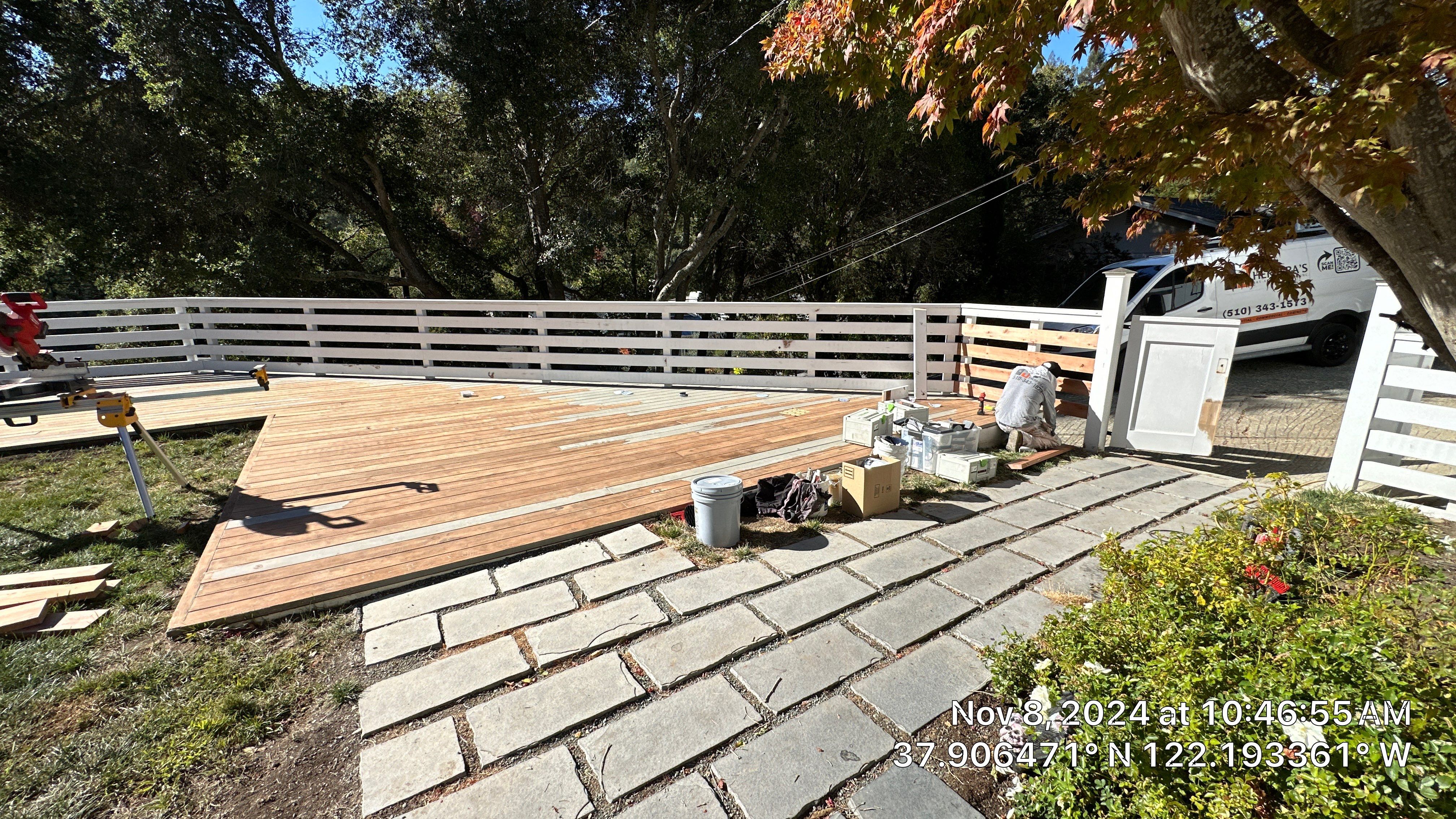 Deck Repaint using Sherwin-Williams by Herrera’s Bay Area Painting inc.