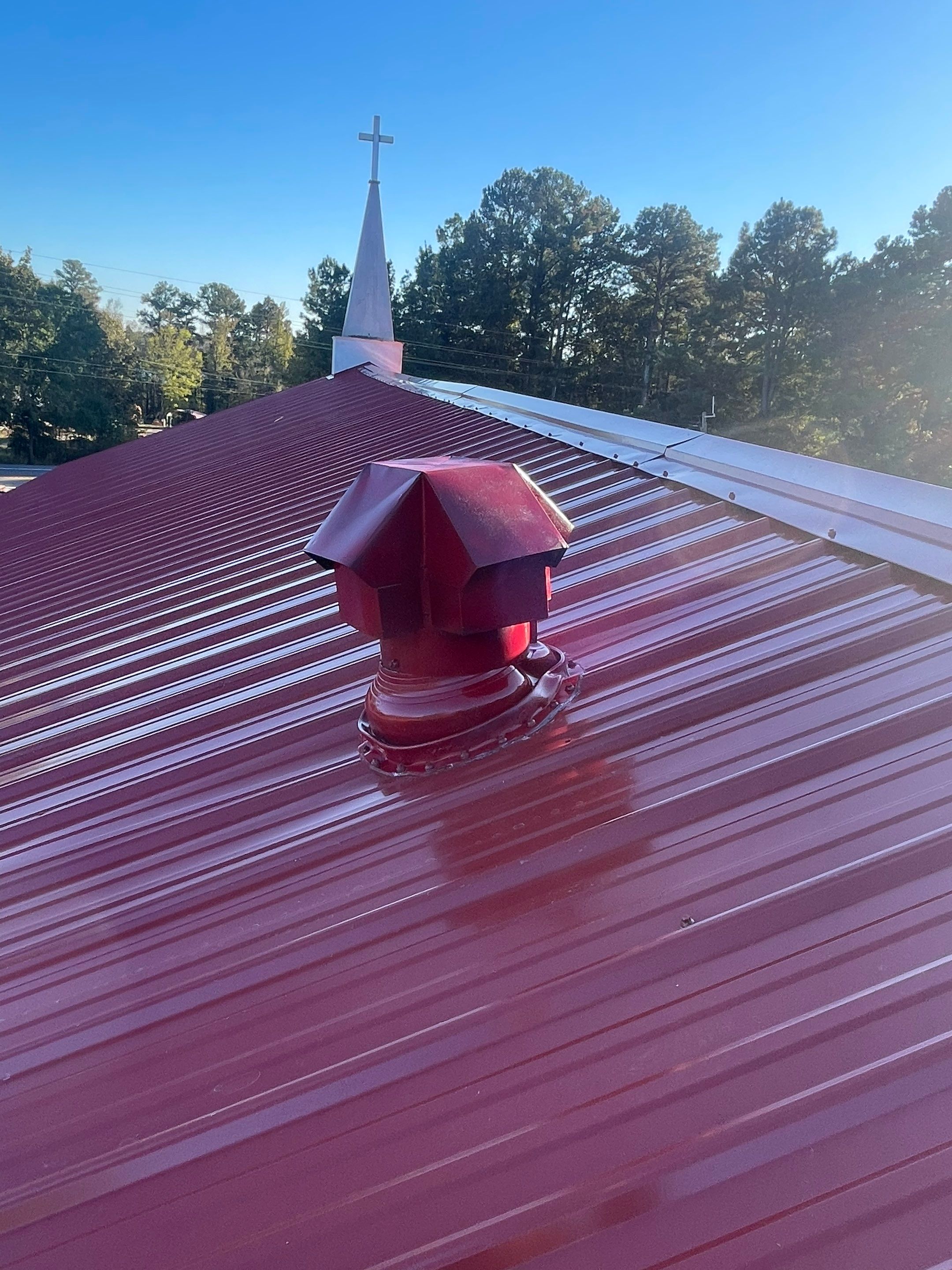 Residential Metal Roof Replacement using Reed's Metals: 26 GA. Colored Residential Metal Panels (Barn Red) by Hostetler Roofing