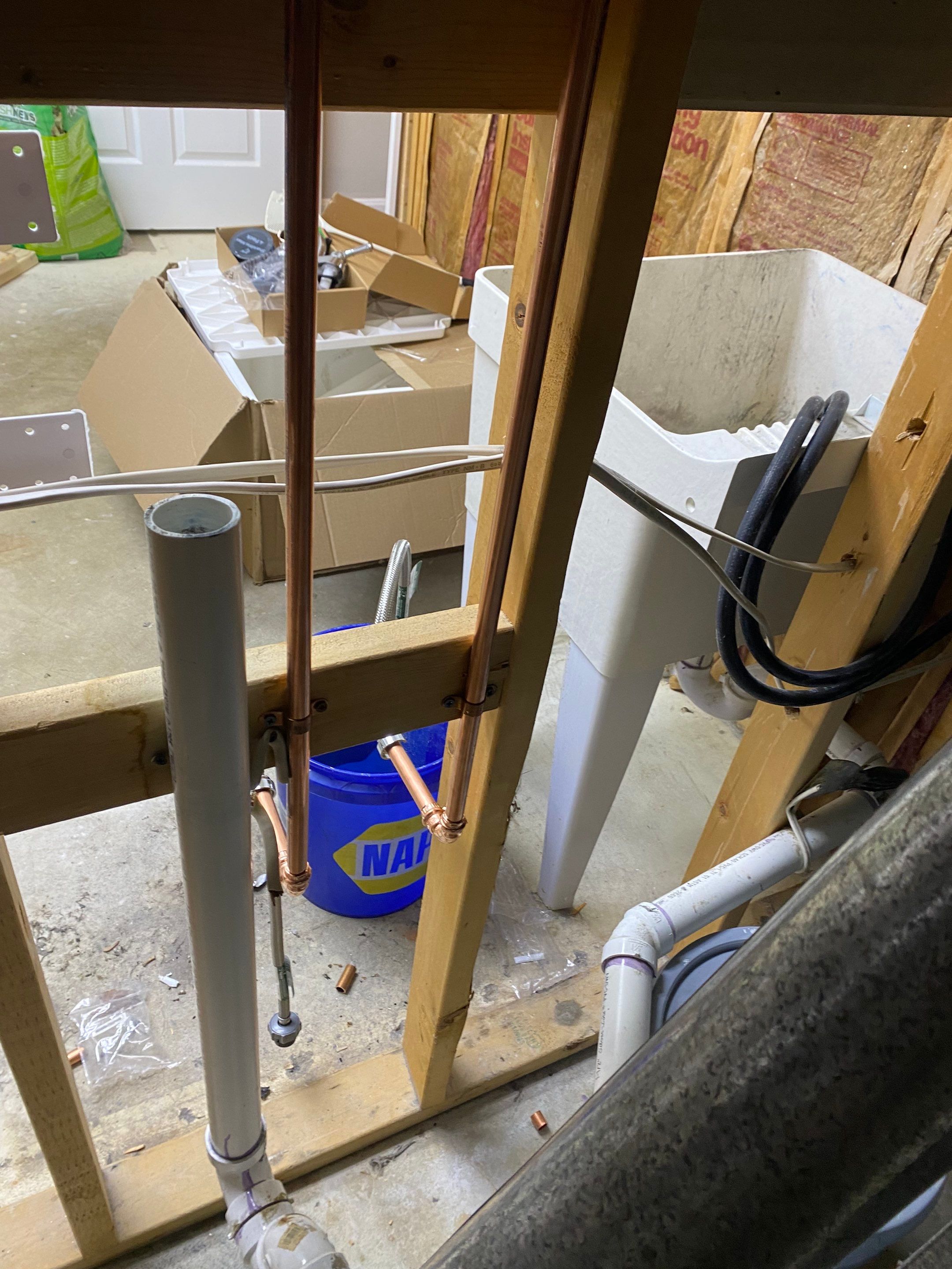 Laundry Room Redmodel using Lifeproof Luxury Vinyl Plank Flooring by The Smet Companies, LLC