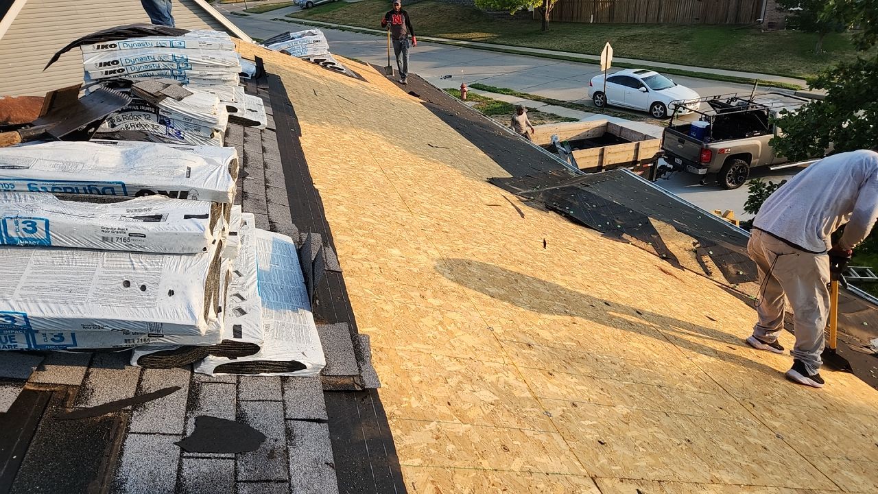 Roofing / Siding / Gutters using IKO Dynasty Granite Black / Norandex Siding by Lightning Exteriors