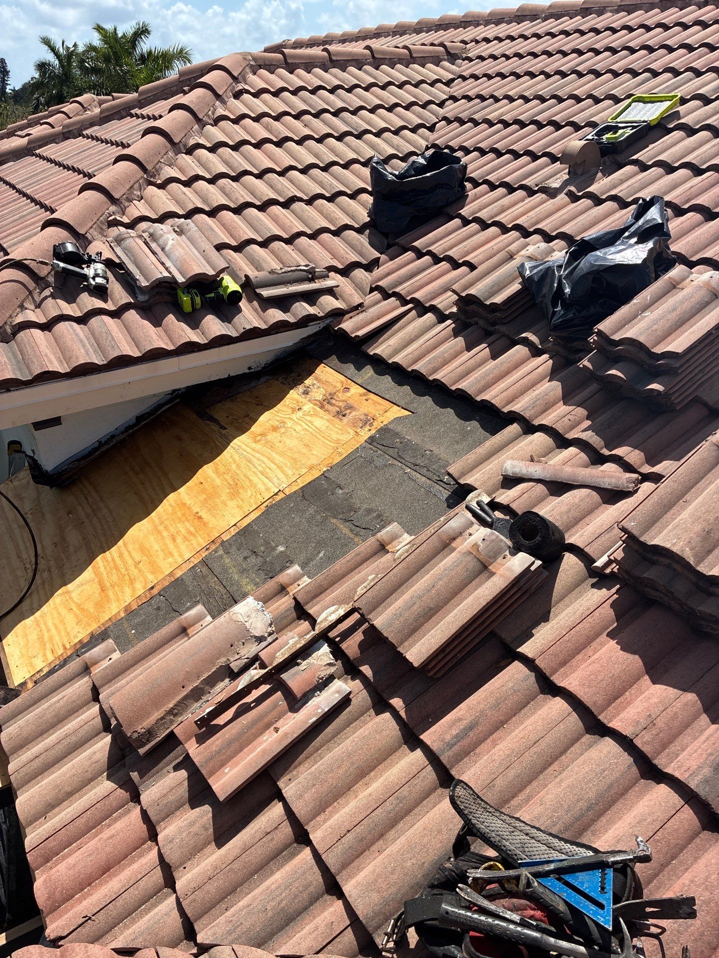 Tile Roof Repair and Structural Wood Replacement in Boynton Beach by Aastro Roofing