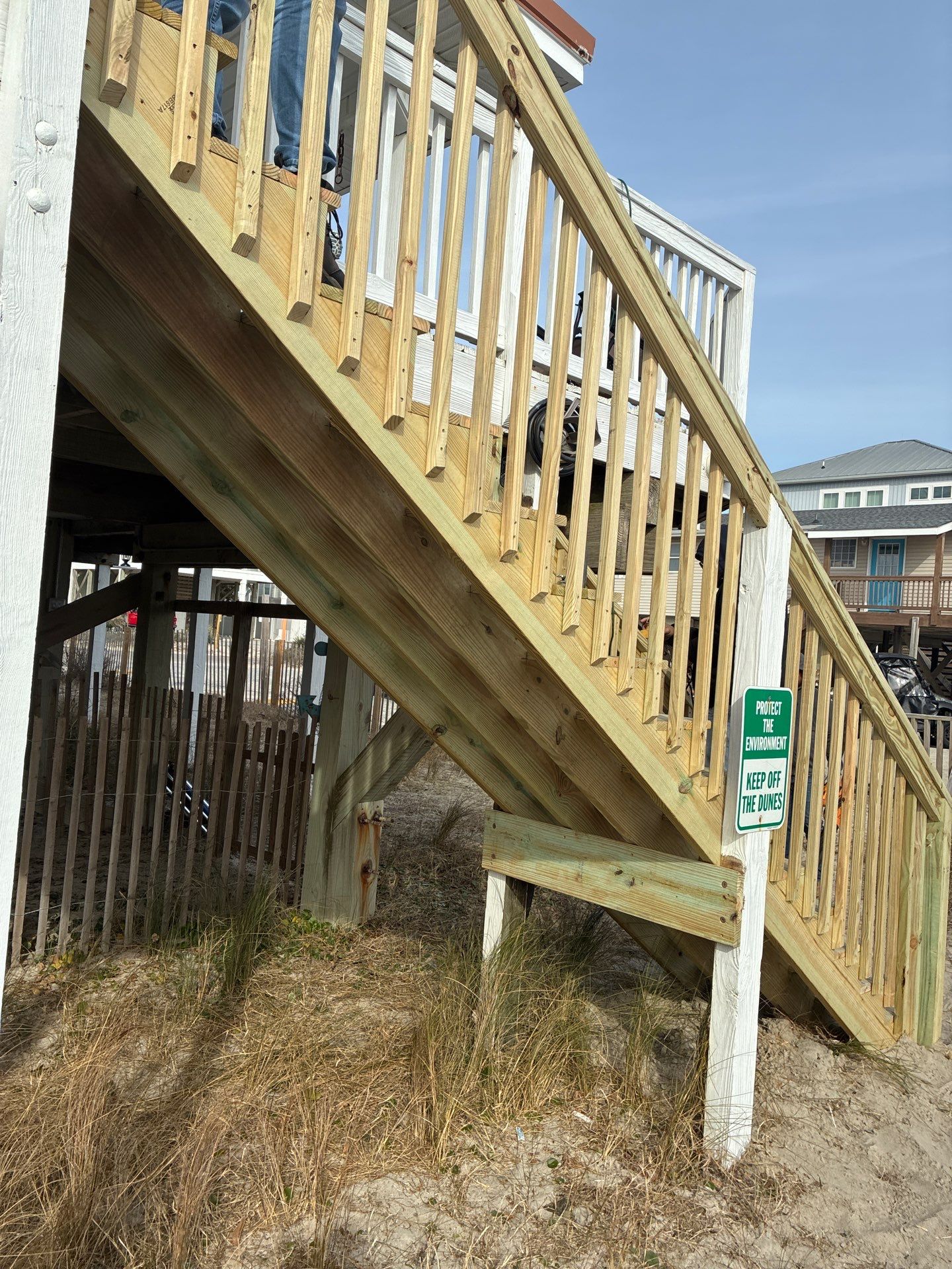 Step Re-build & Handrail Installation – Oak Island, NC by RGR Construction and Roofing, LLC