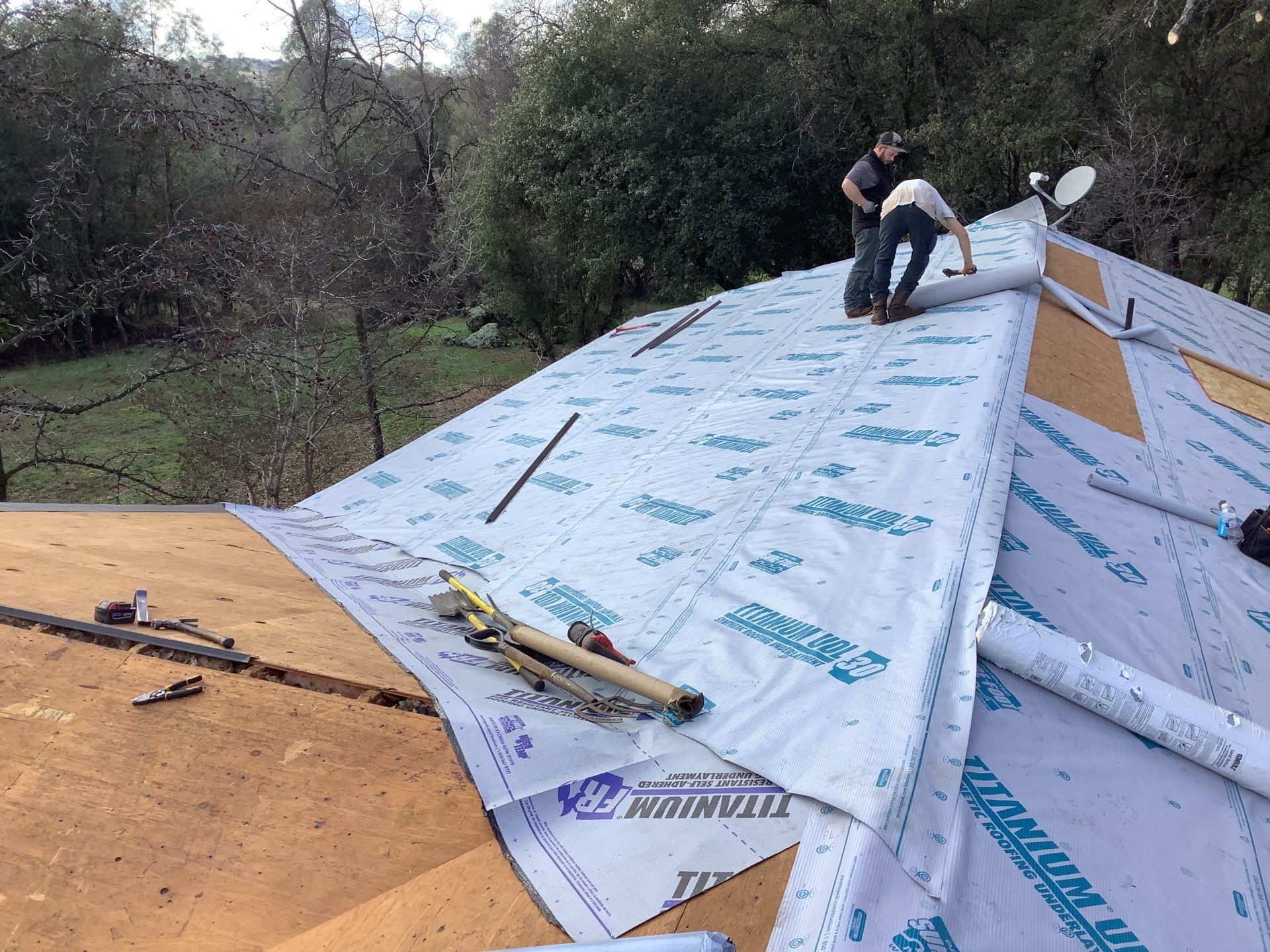 Residential Roofing Installation using Owens Corning Roofing Shingles by Byers Enterprises 
