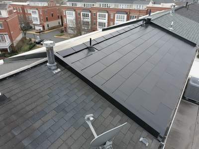 Tesla Solar Roof on a Townhouse in Reston, VA