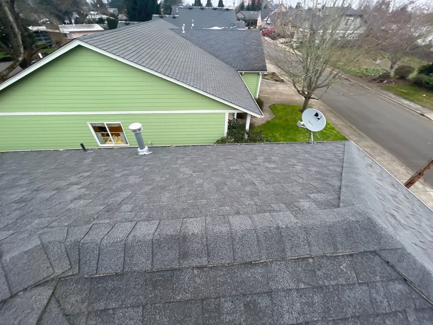 Residential Roofing Installation using Owens Corning Duration Shingles in Estate Gray. by BEST Roofing & Waterproofing