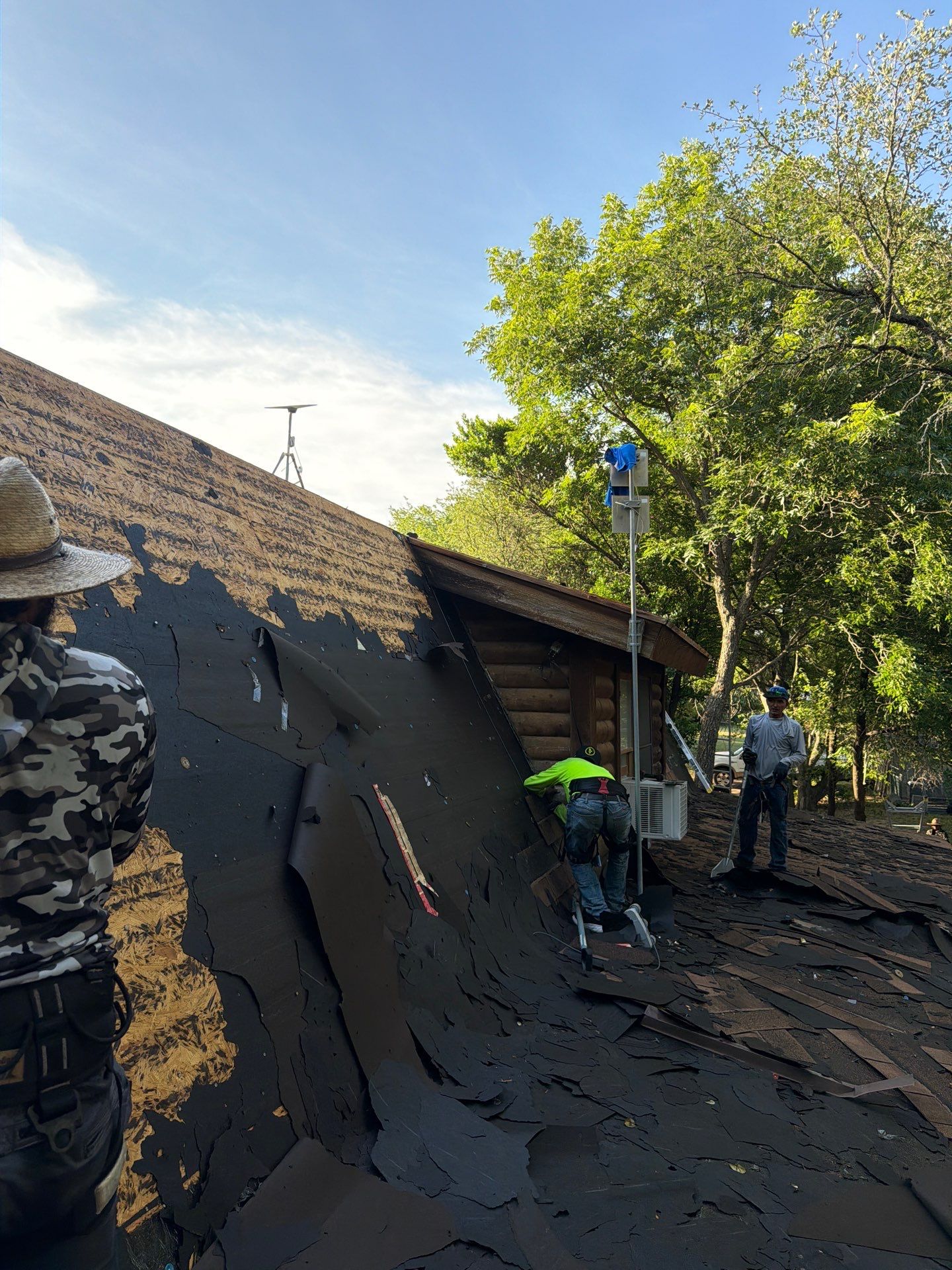 Fort Worth Log Home Roof Replacement and Gutter System Service by Performance 1 Roofing