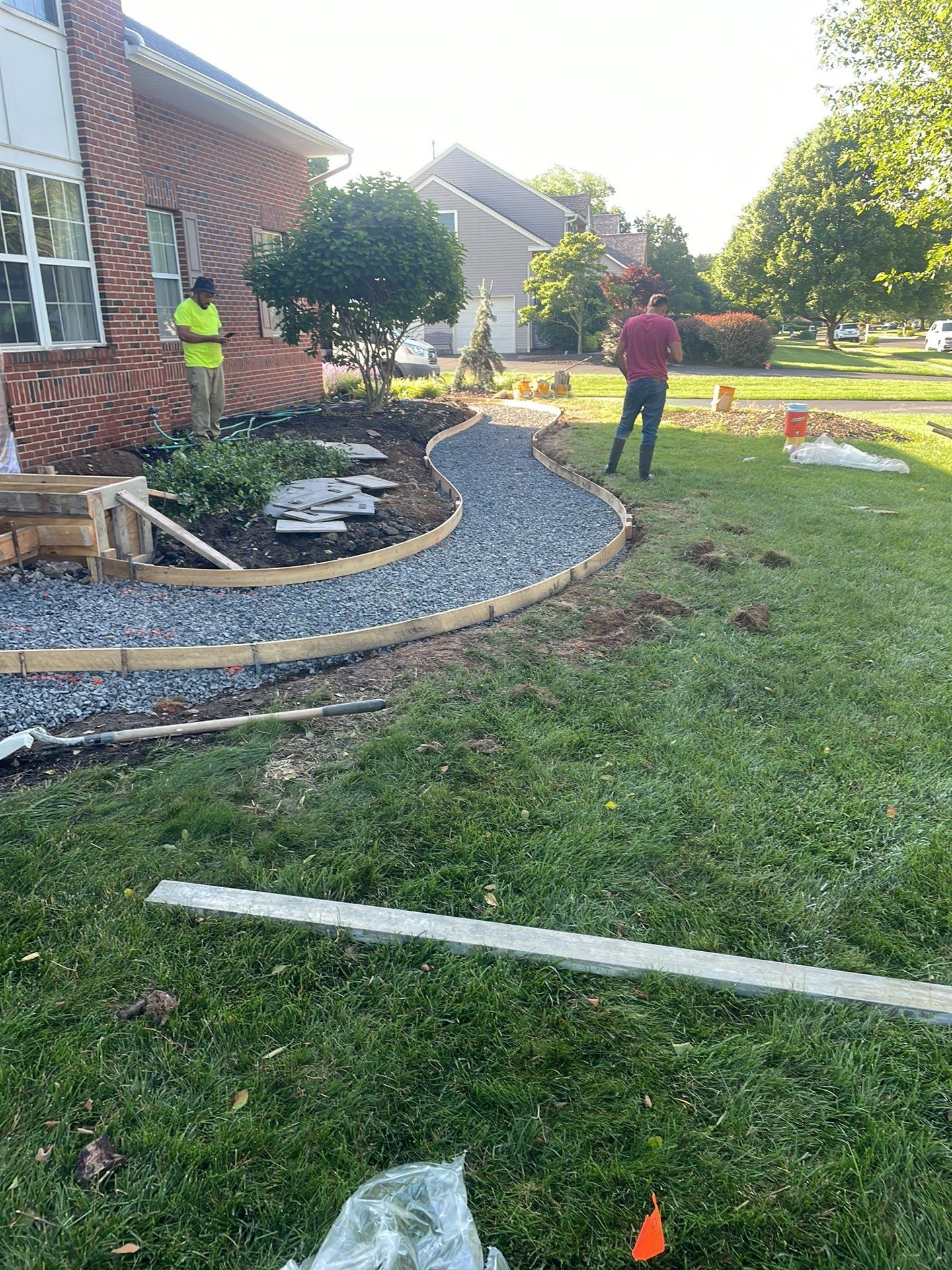 Walkway + Porch Remodel - Yardley, PA by Architectural Concrete Design