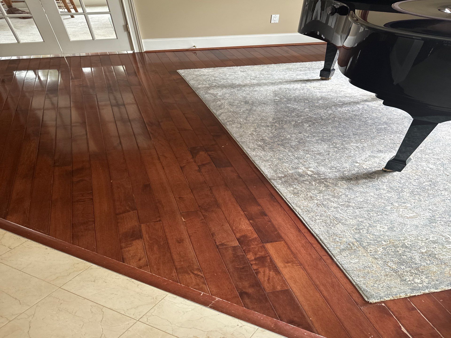 Prefinished Maple transformation by Ann Arbor Hardwoods 