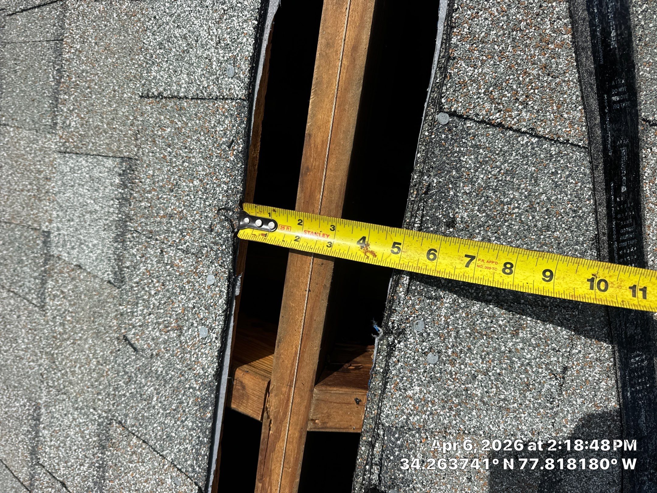A 5-year-old roof that needed full replacement by North Carolina Roofs